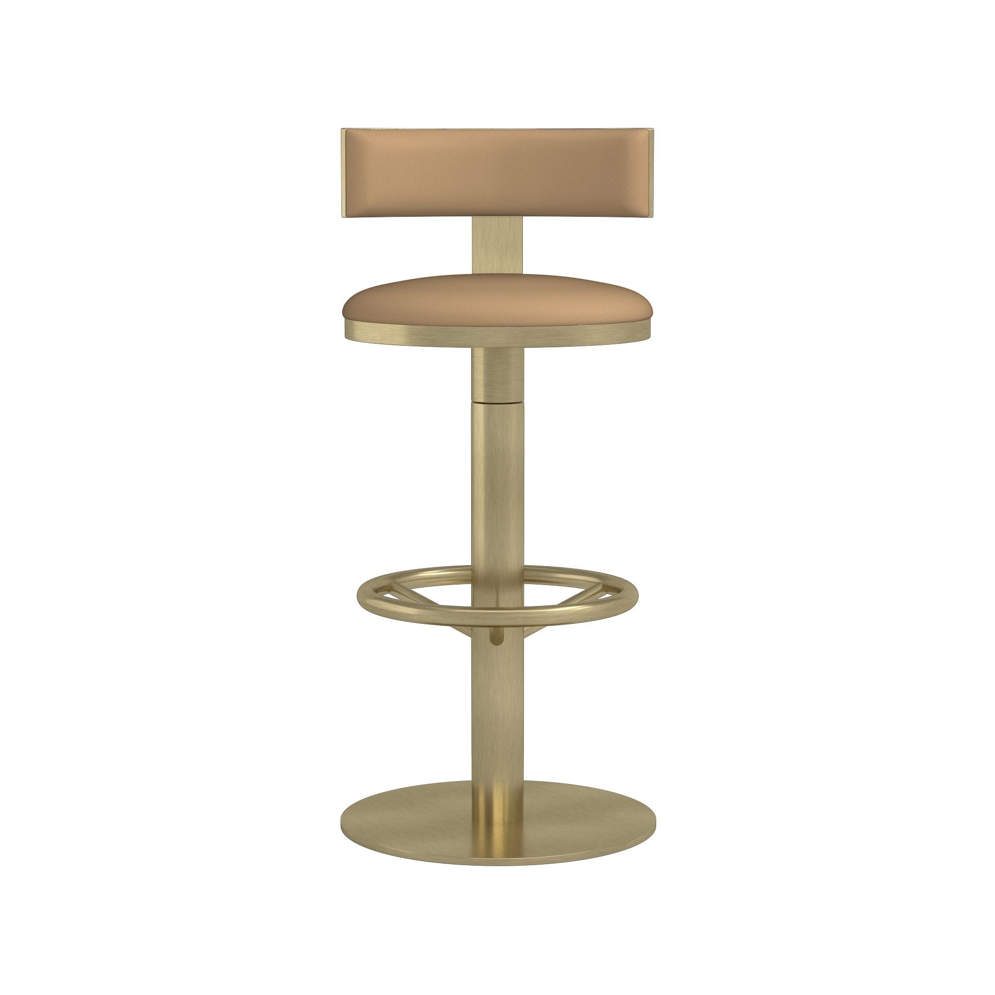 Larkin Upholstered Pedestal Counter & Bar Stool