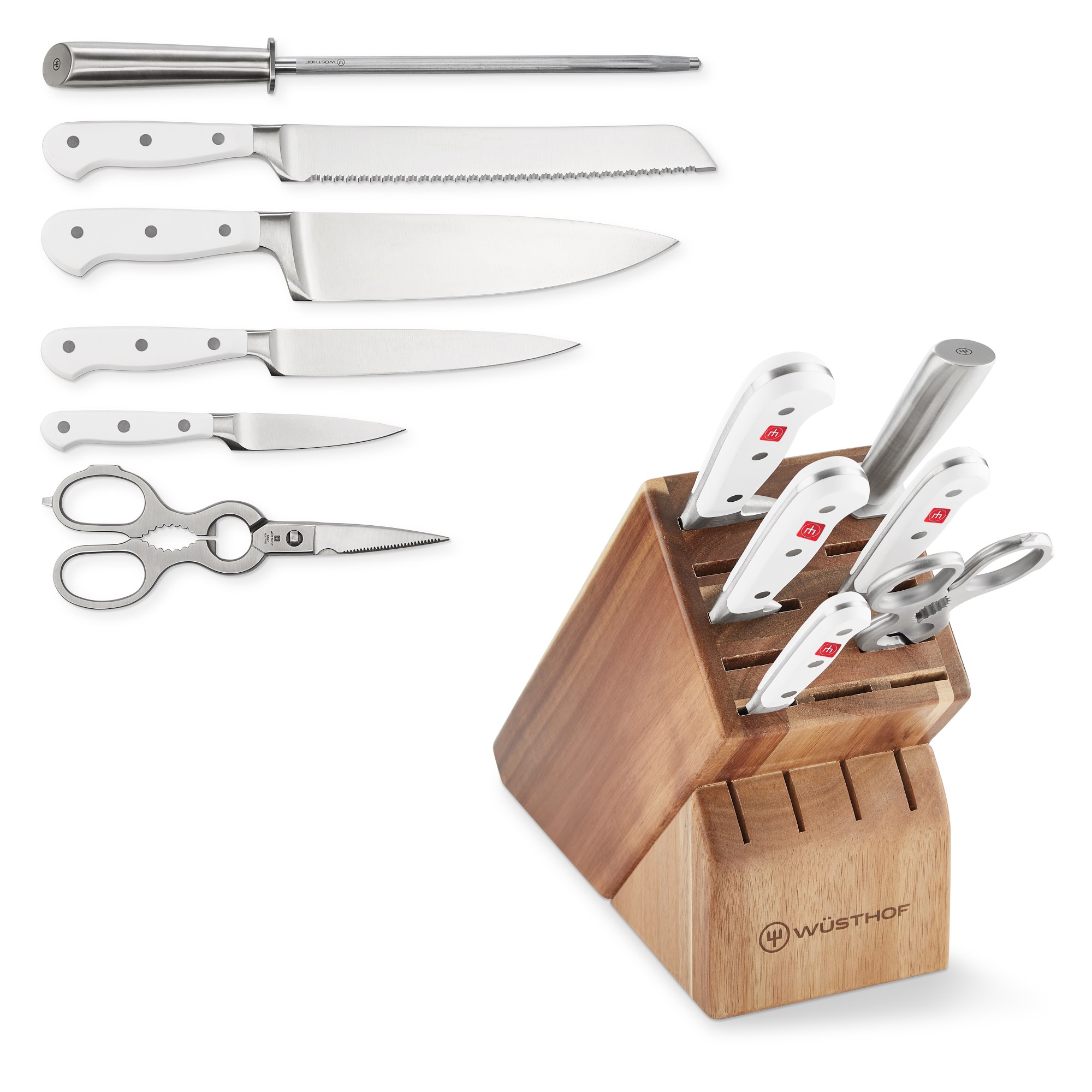 Wüsthof Classic Knife Block, Set of 7