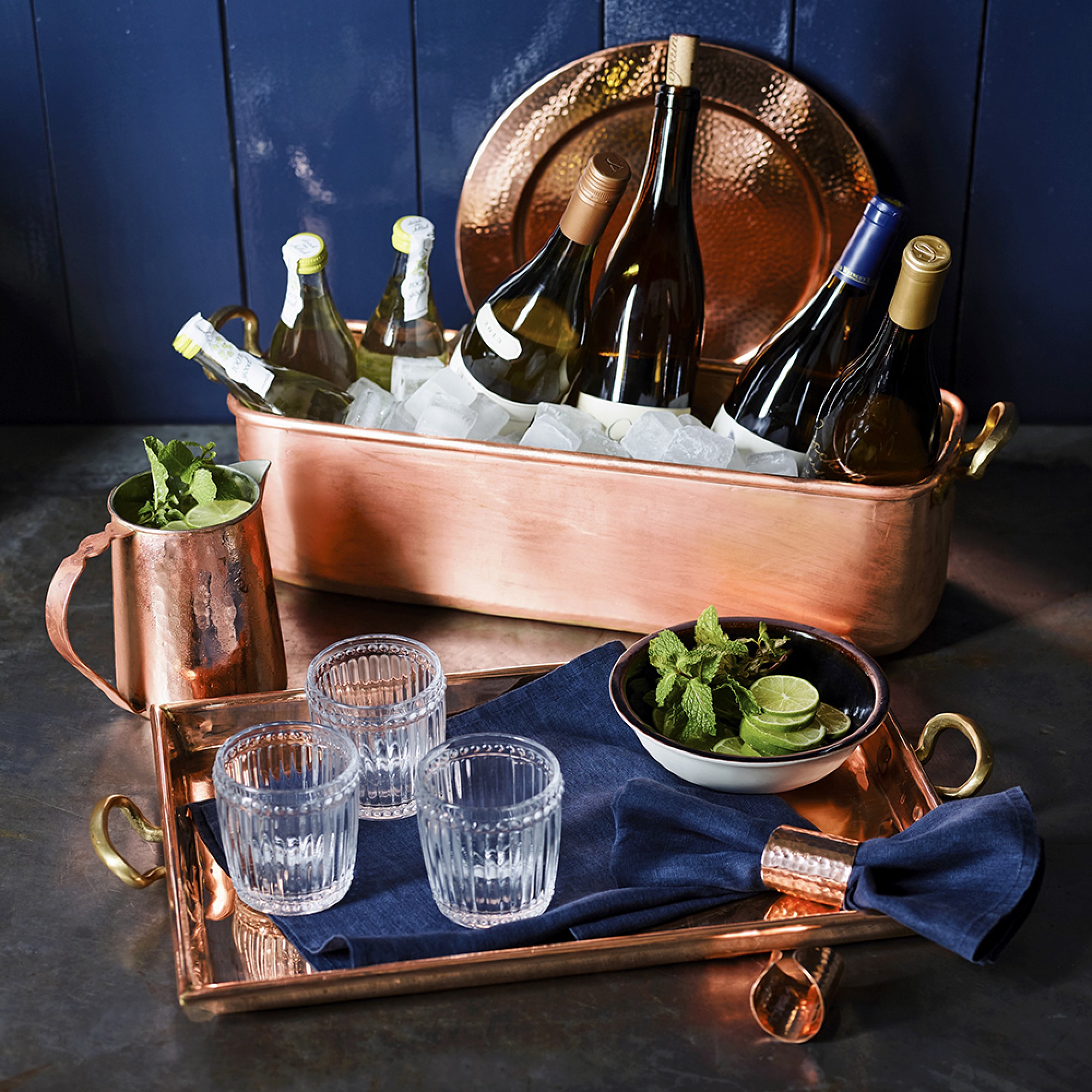 Hammered Copper Charger