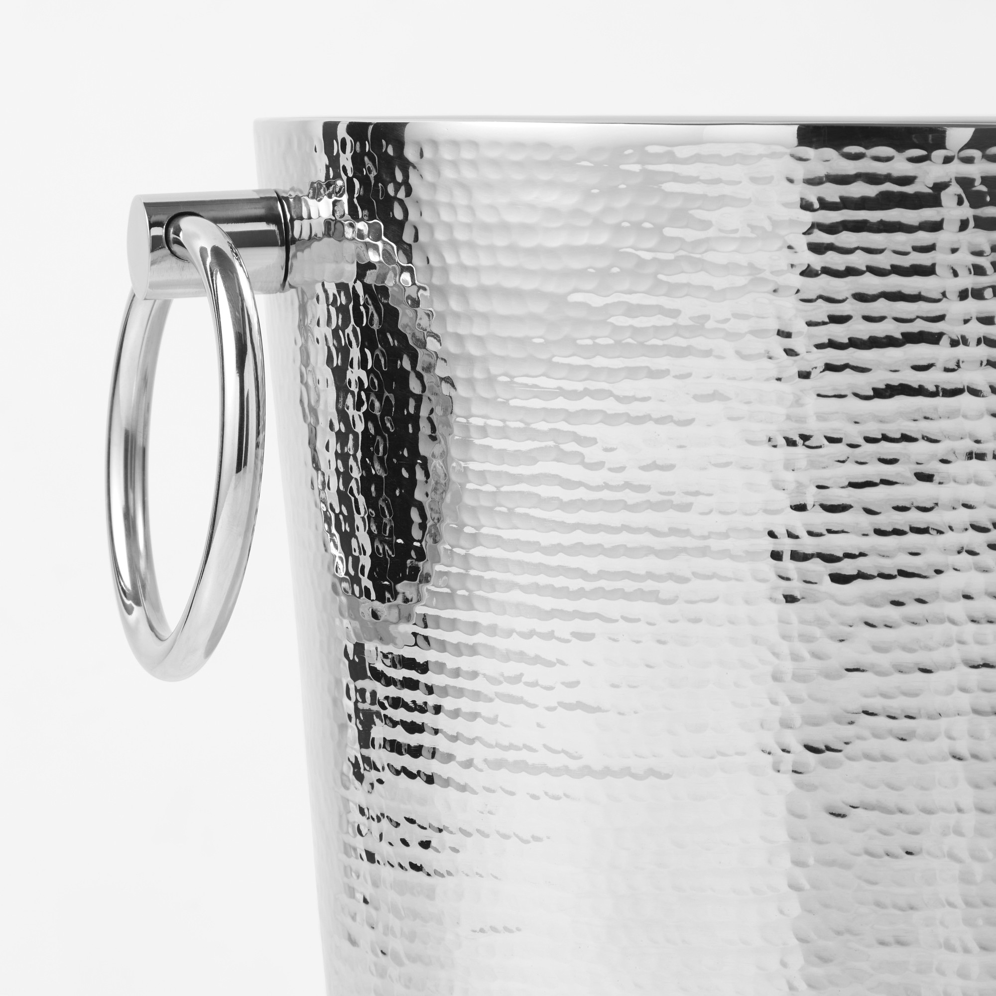 Hammered Stainless-Steel Champagne Bucket