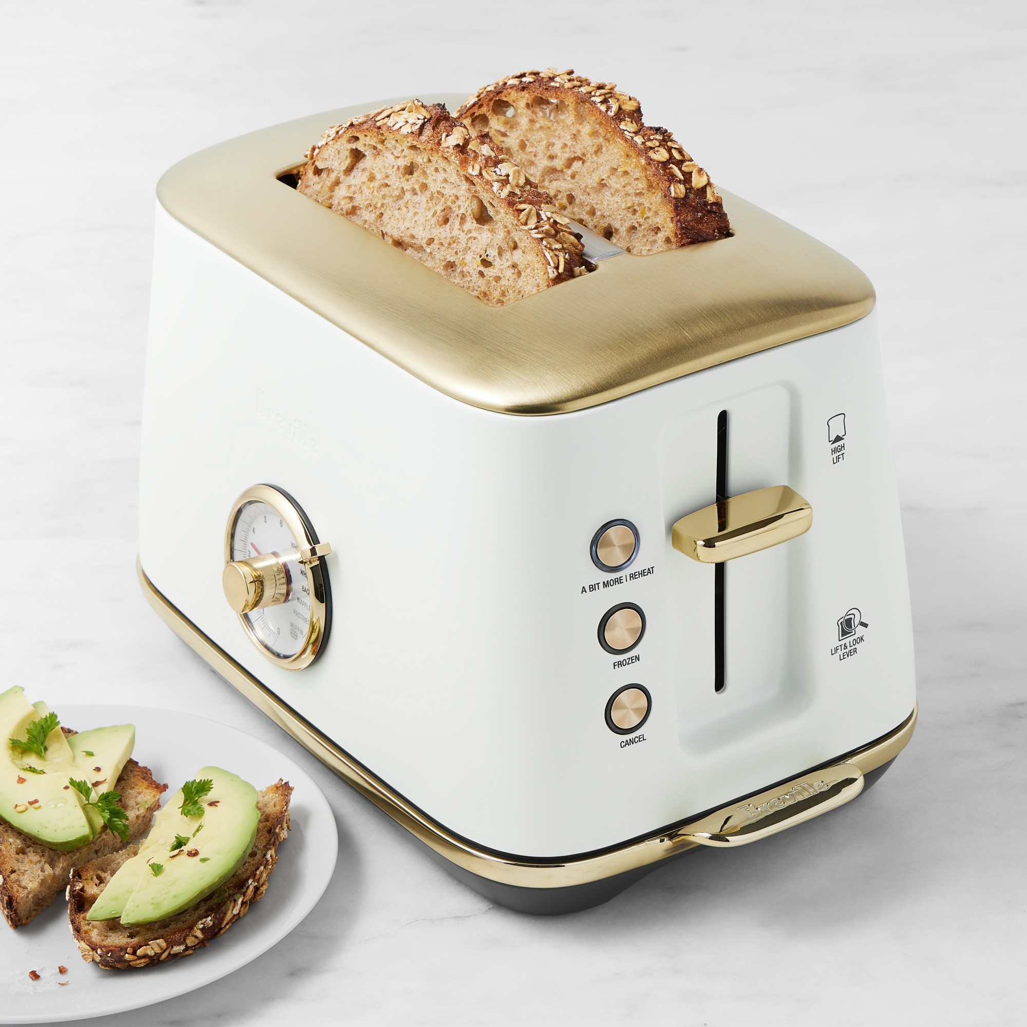 Breville Toast Select™ Luxe 2-Slice Toaster Brass Collection