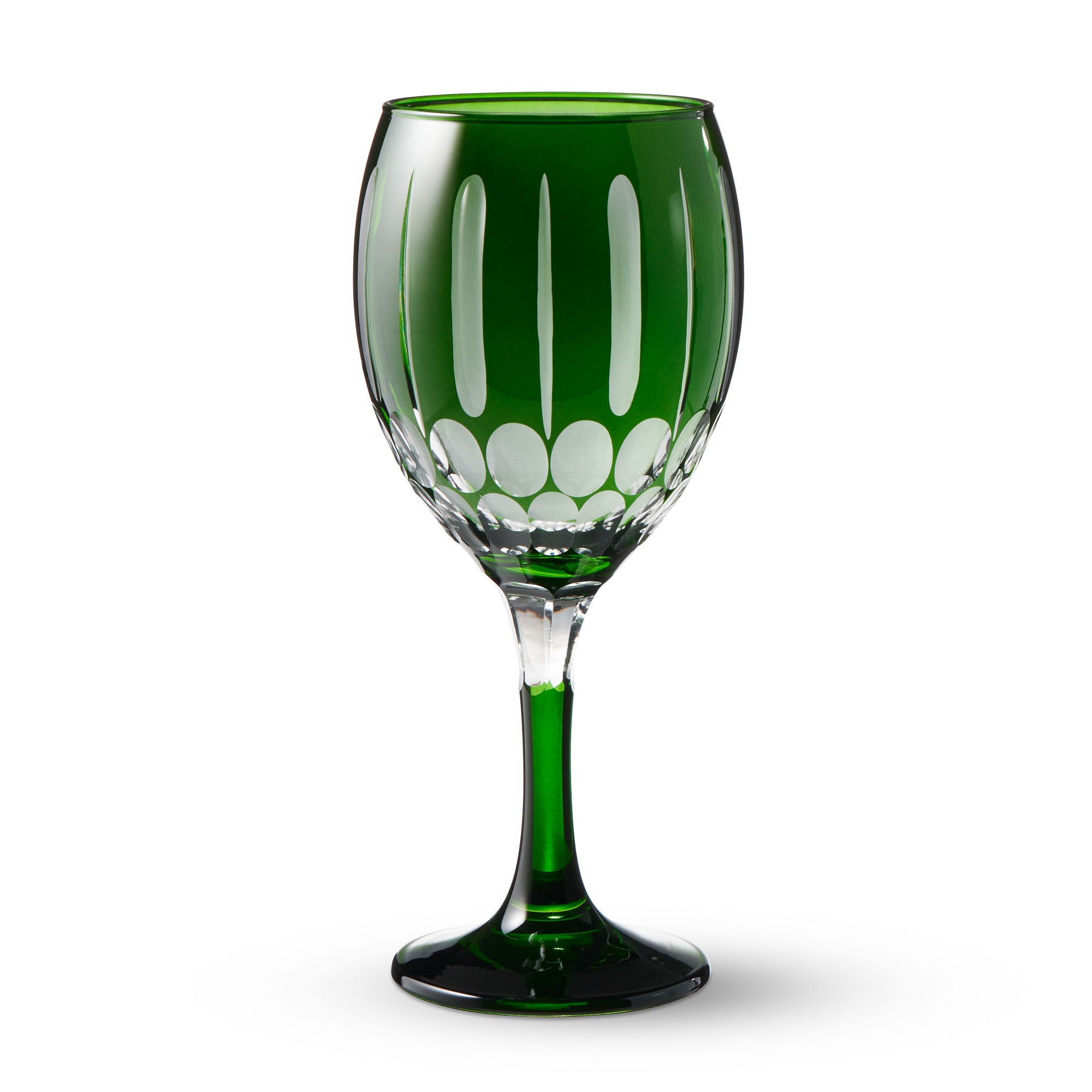 Wilshire Jewel Cut Mixed Wine Glasses, Set of 4