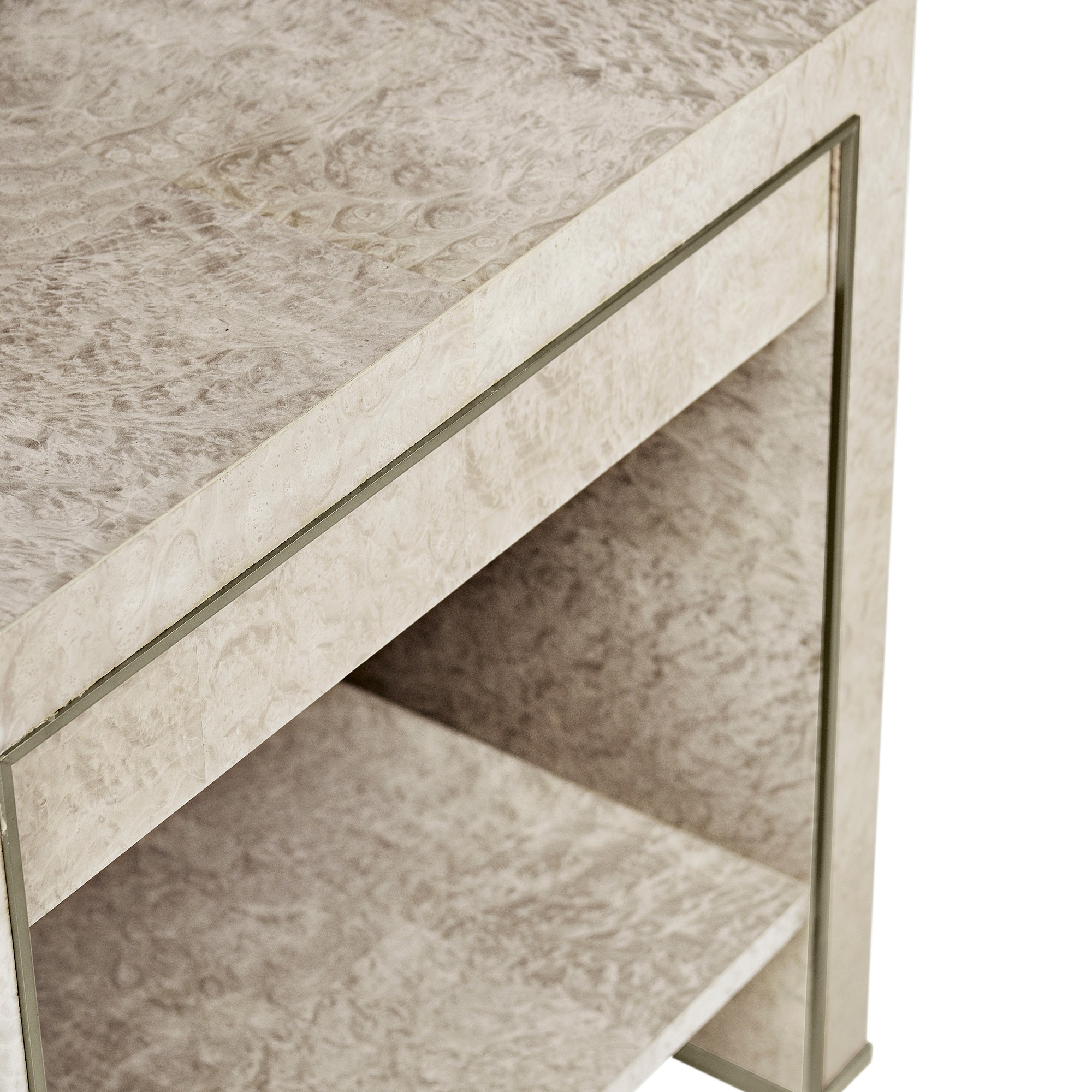 Jonathan Charles Surge Madrona Burlwood End Table (28.5