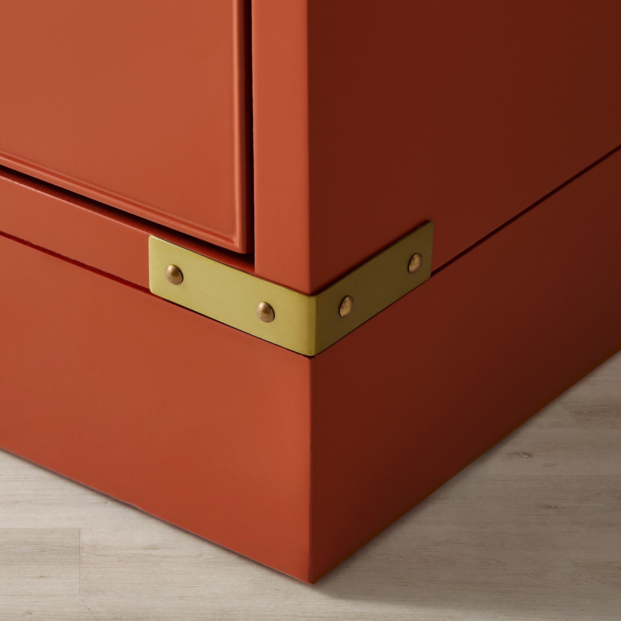Campaign 3-Drawer Nightstand, Persimmon (30