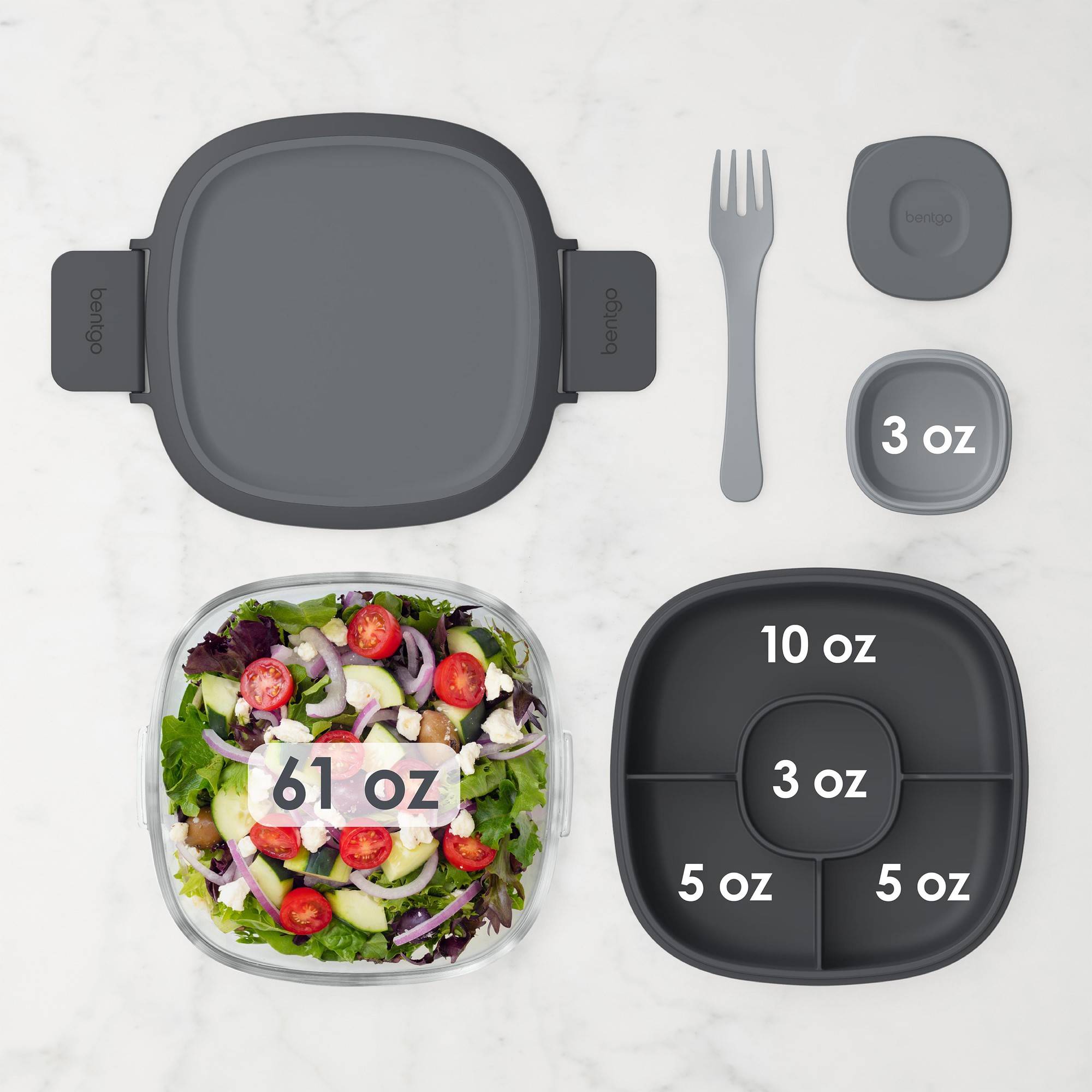 Bentgo Glass Leak-proof Salad Container