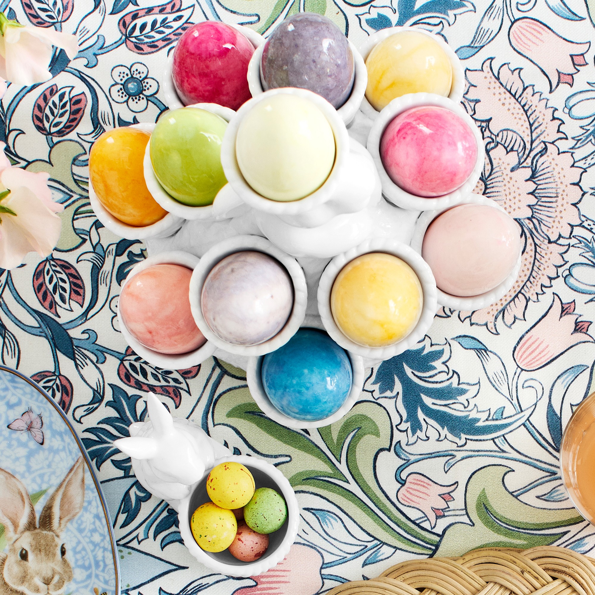 Sculptural Bunny Ceramic Egg Holder