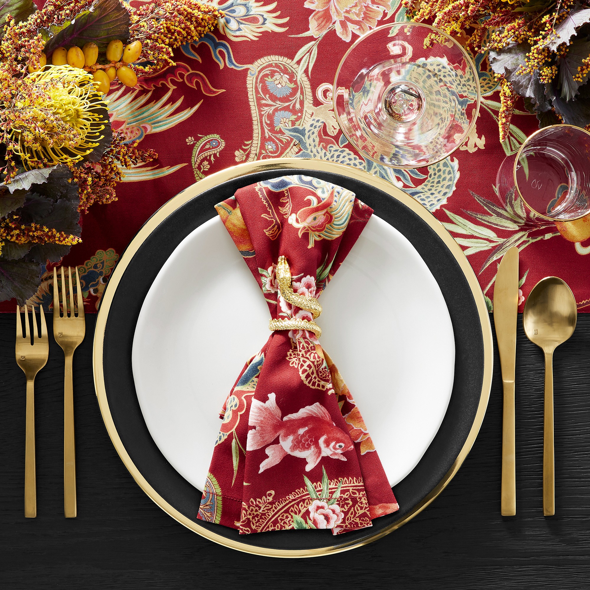 Dragon Napkin Rings, Set of 4