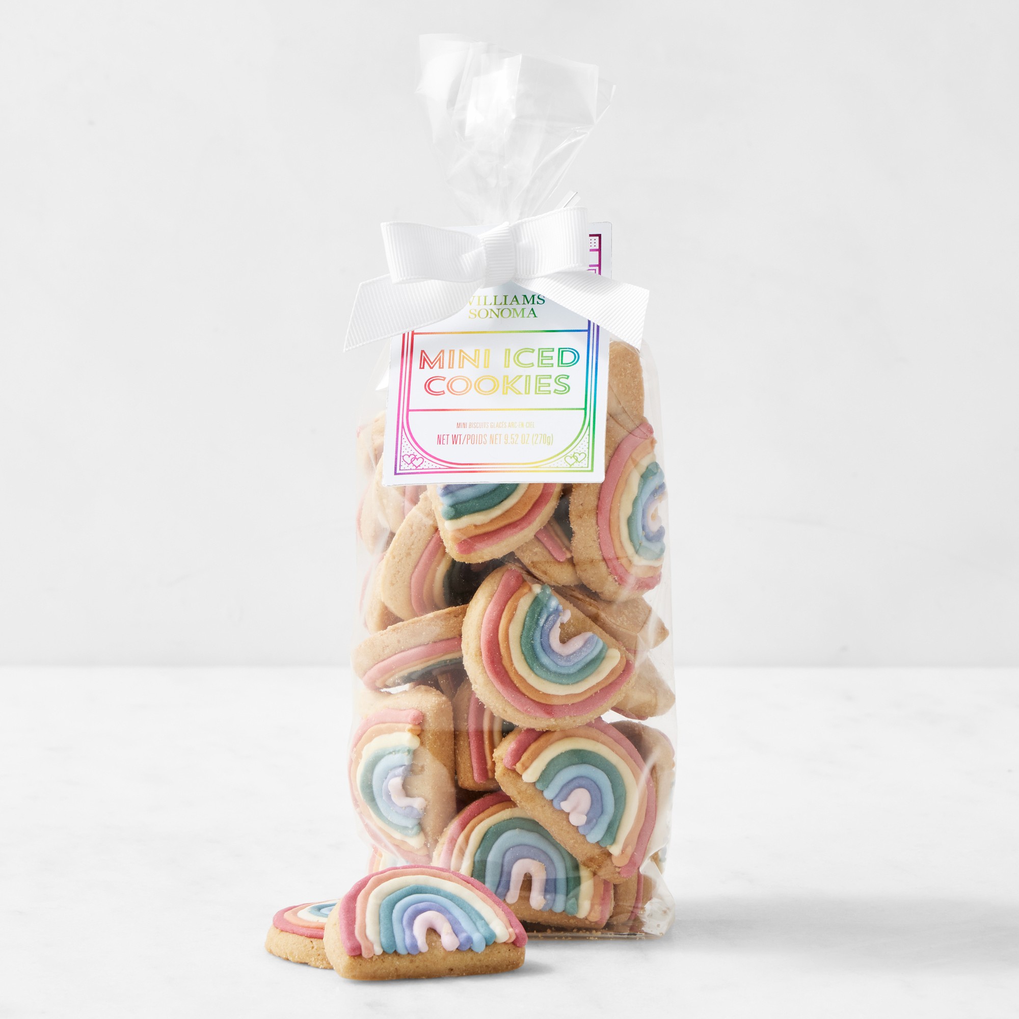 Williams Sonoma Mini Pride Rainbow Cookies