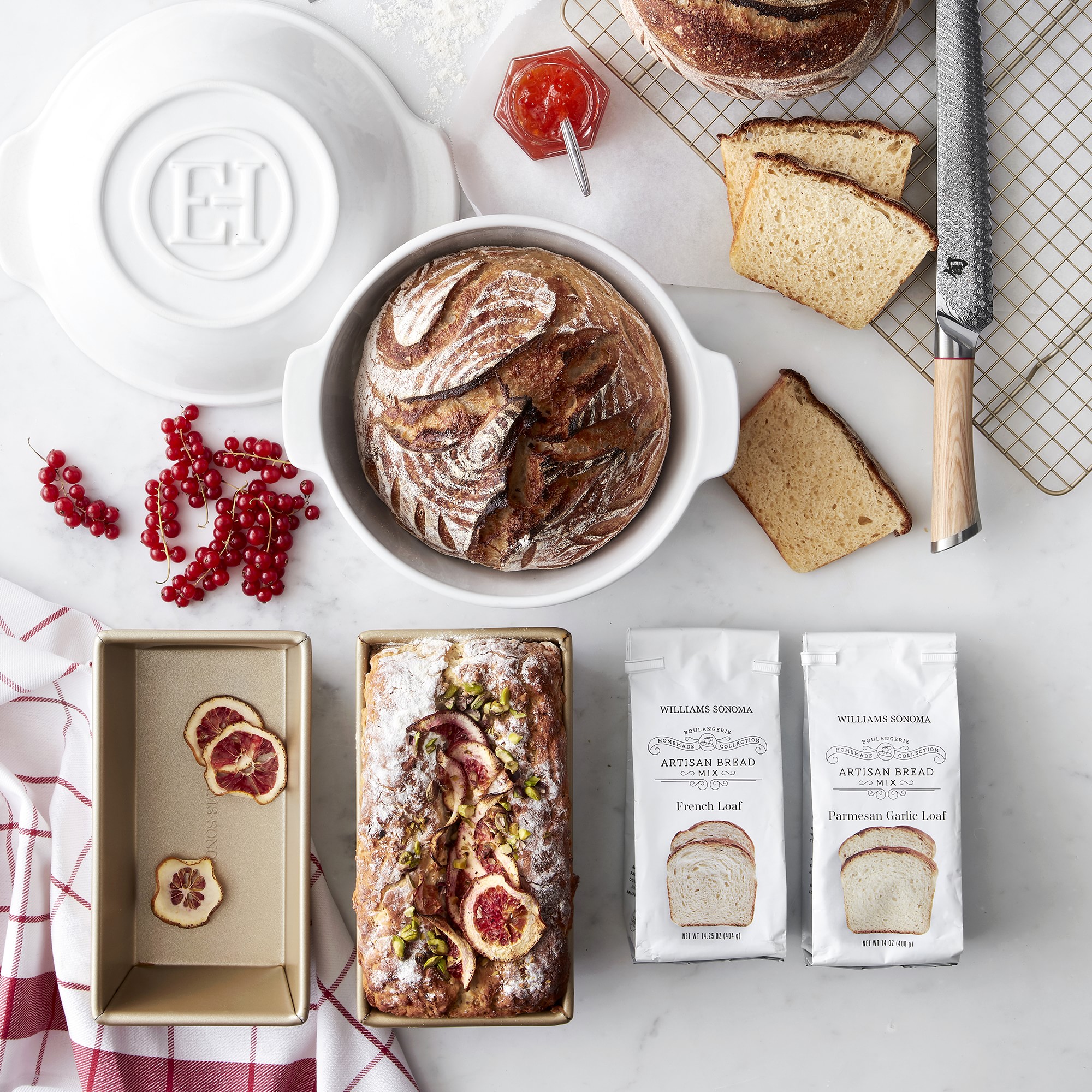 Emile Henry French Ceramic No Knead Bread Pot