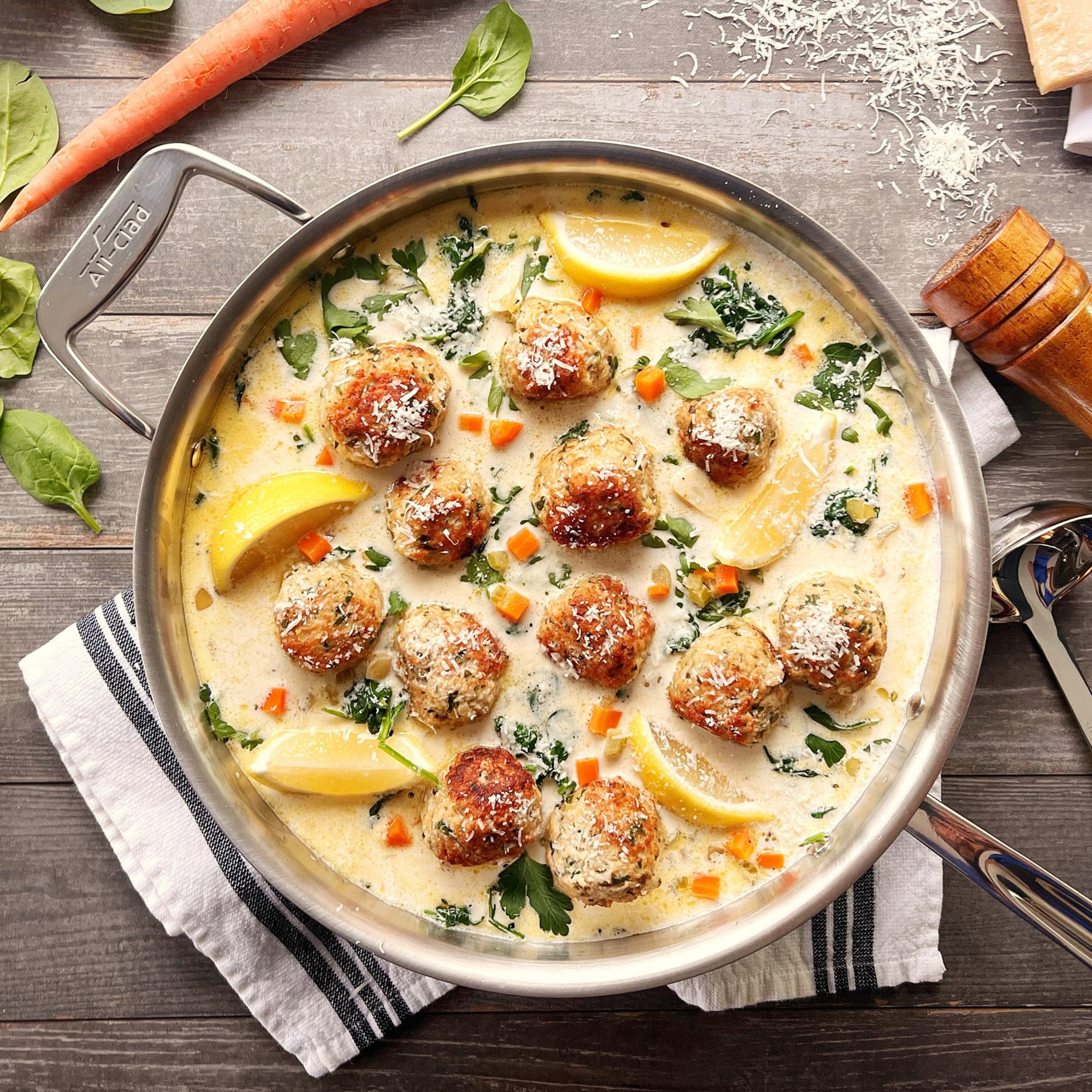 All-Clad D5® Brushed Stainless-Steel Weeknight Pan, 4-Qt.