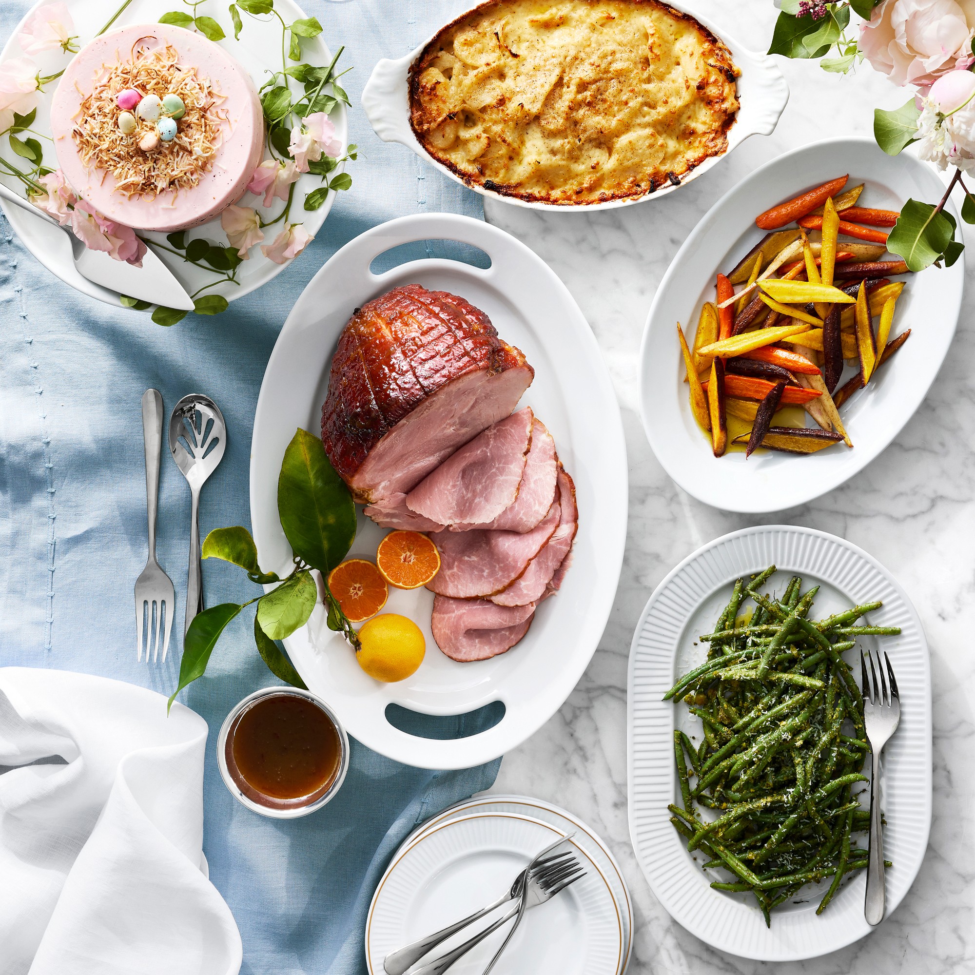 Pillivuyt Handled Oval Porcelain Platter