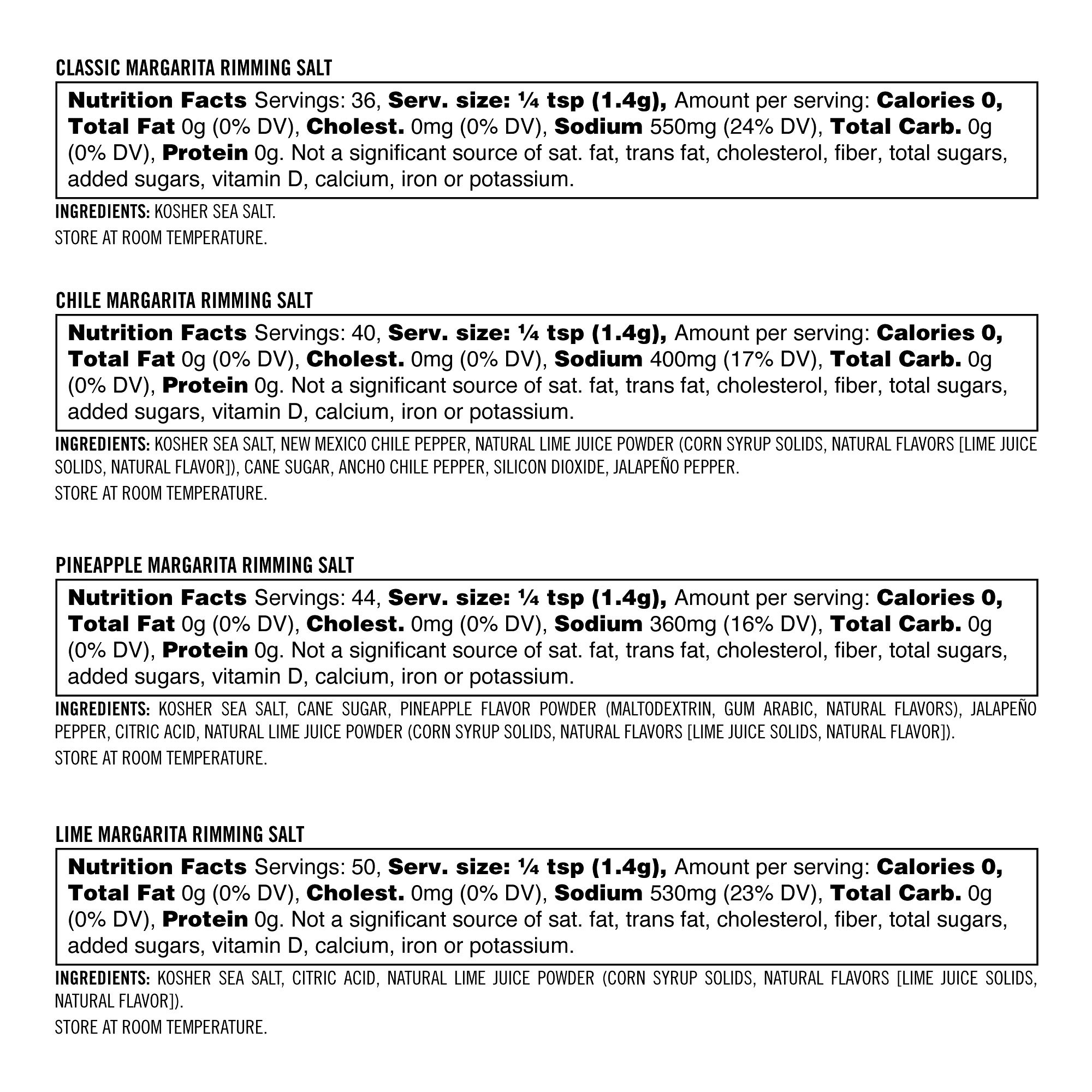 Williams Sonoma Margarita Salt Set