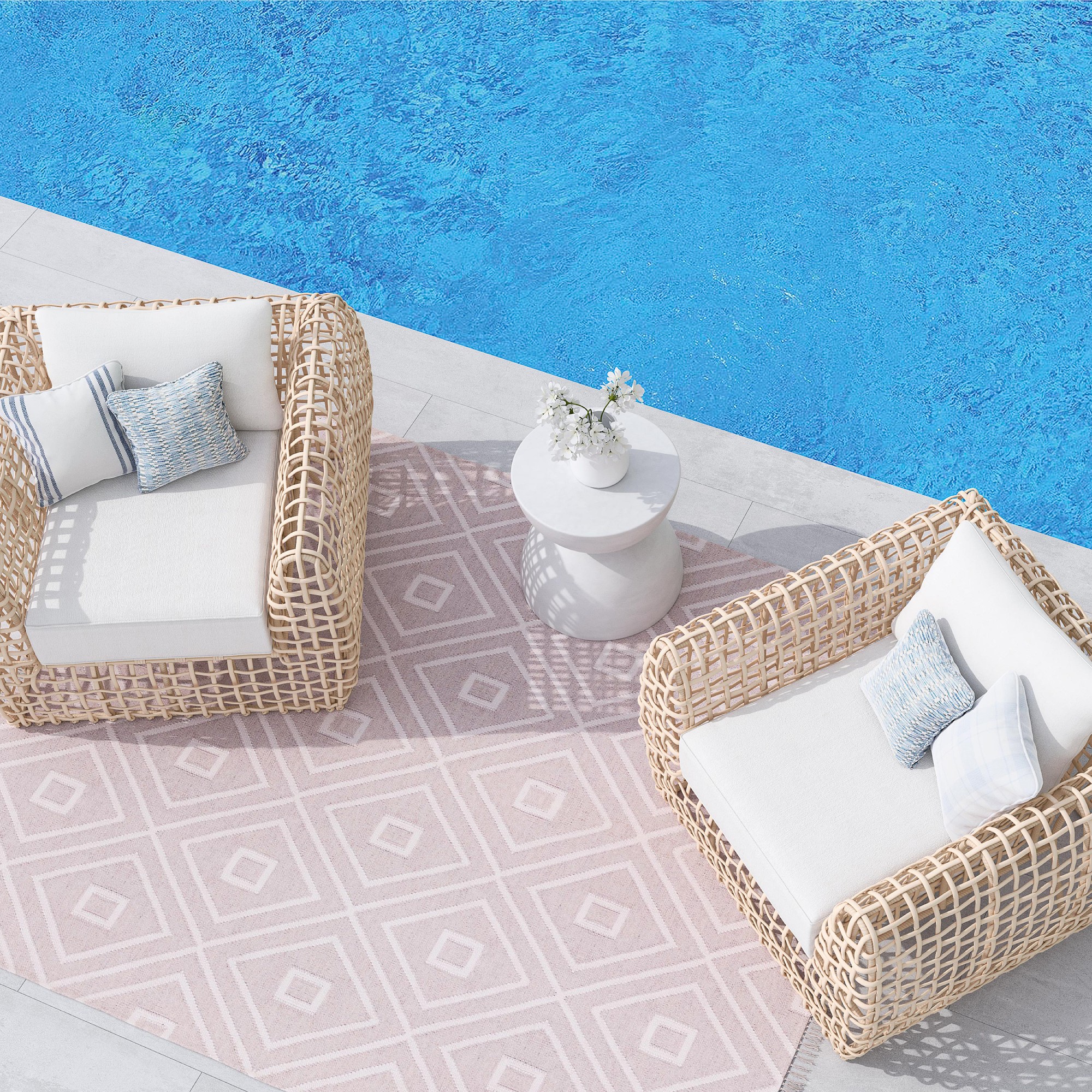 Cabrera All-Weather Open Weave Club Chair