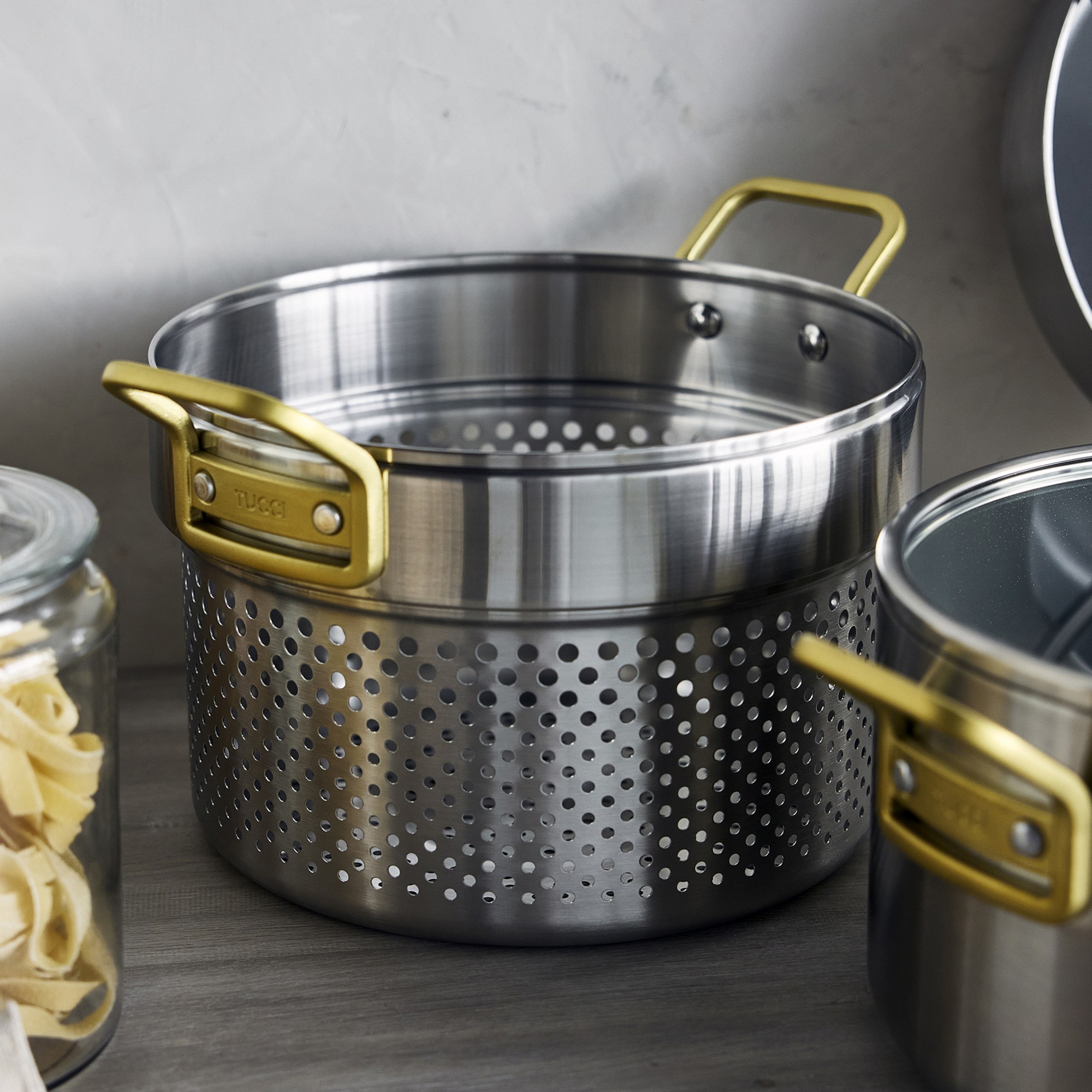 GreenPan™ Stanley Tucci™ Stainless-Steel Ceramic Nonstick 15-Piece Cookware Set