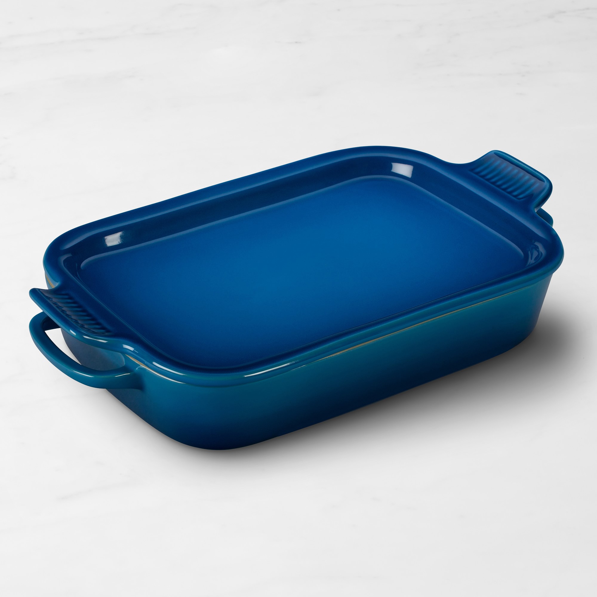 Le Creuset Stoneware Rectangular Baker with Platter Lid, 2 3/4 Qt.