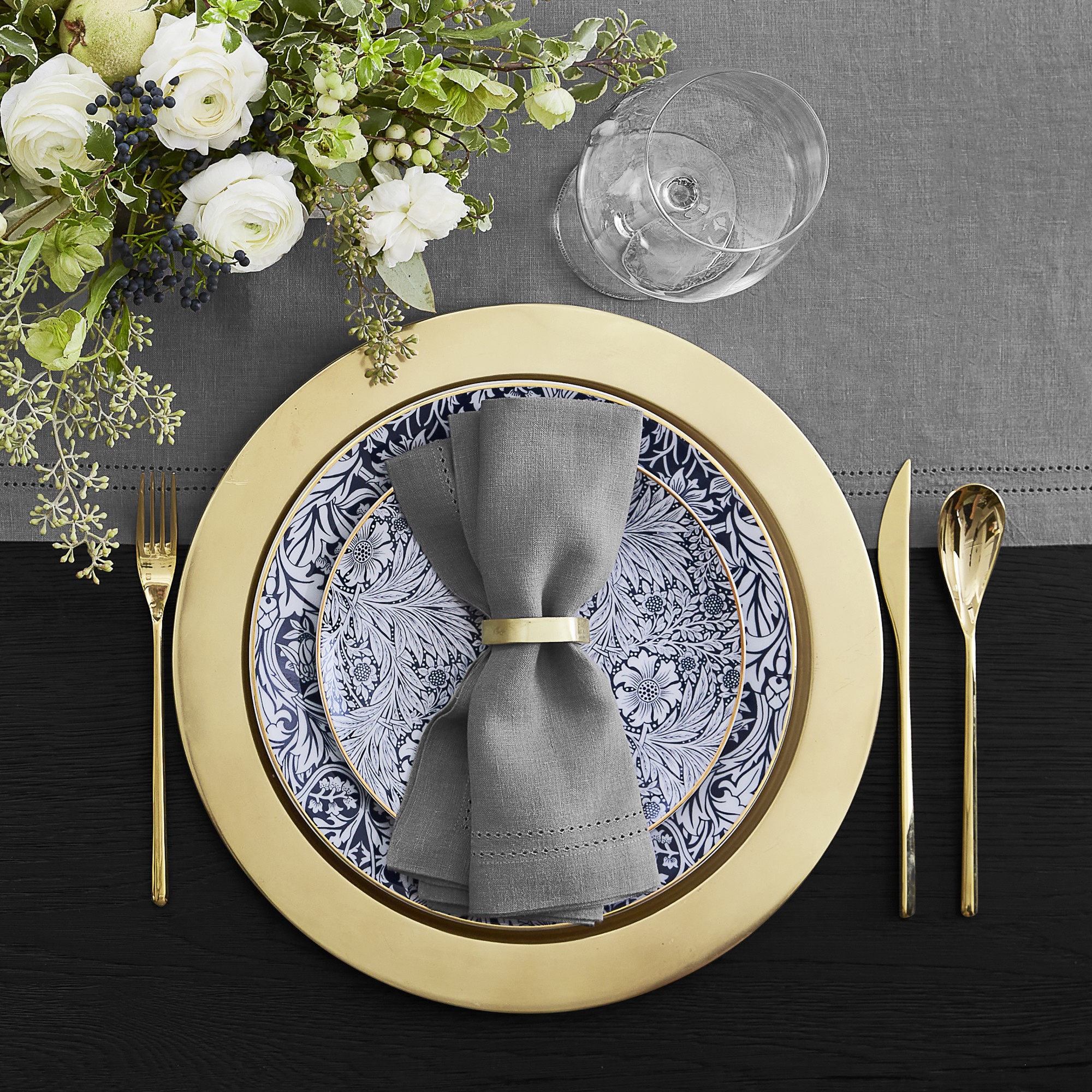 Linen Double Hemstitch Table Runner