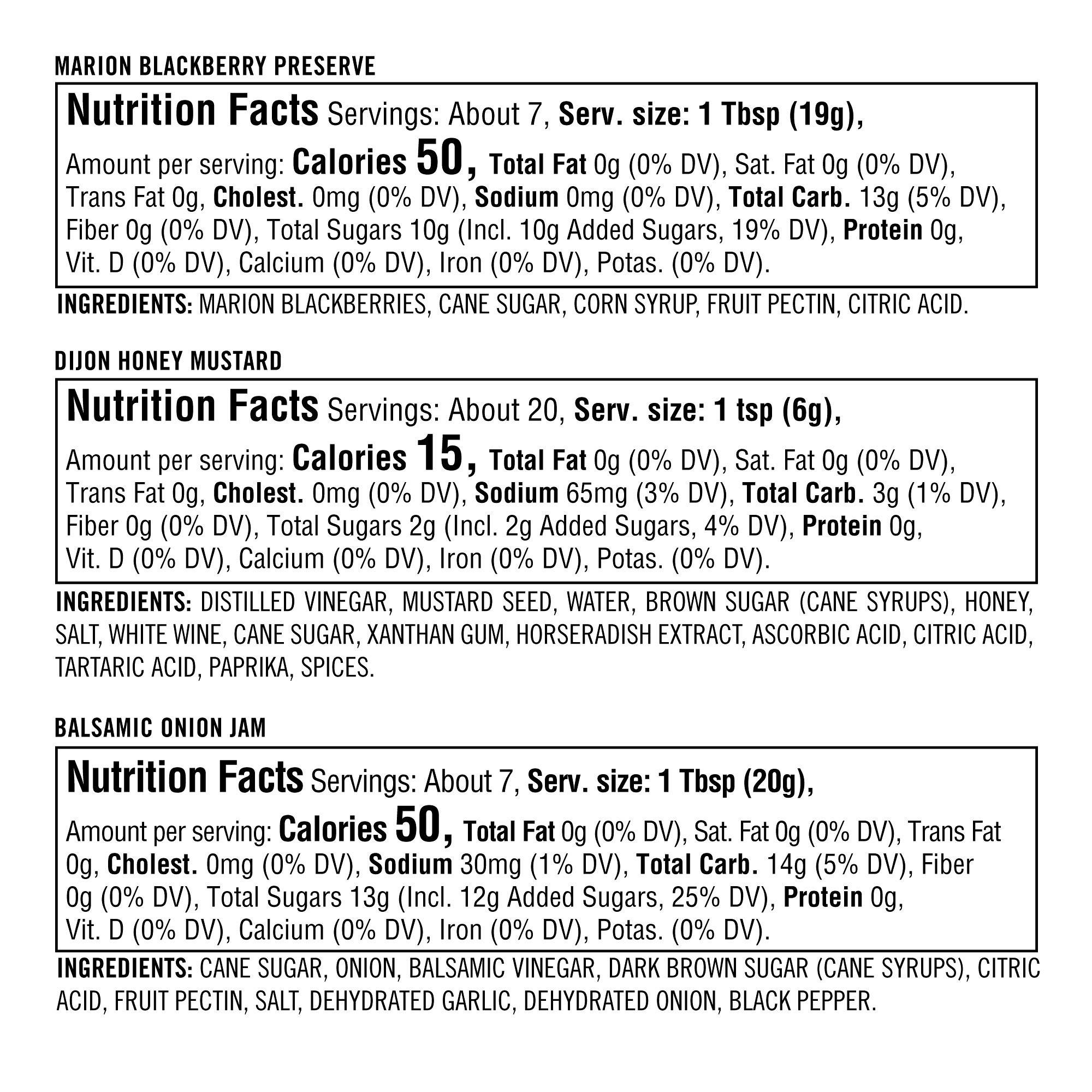 Cheese Board Condiment Trio Gift Set