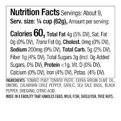 Williams Sonoma Pizza Sauce, Calabrian Chile & Tomato