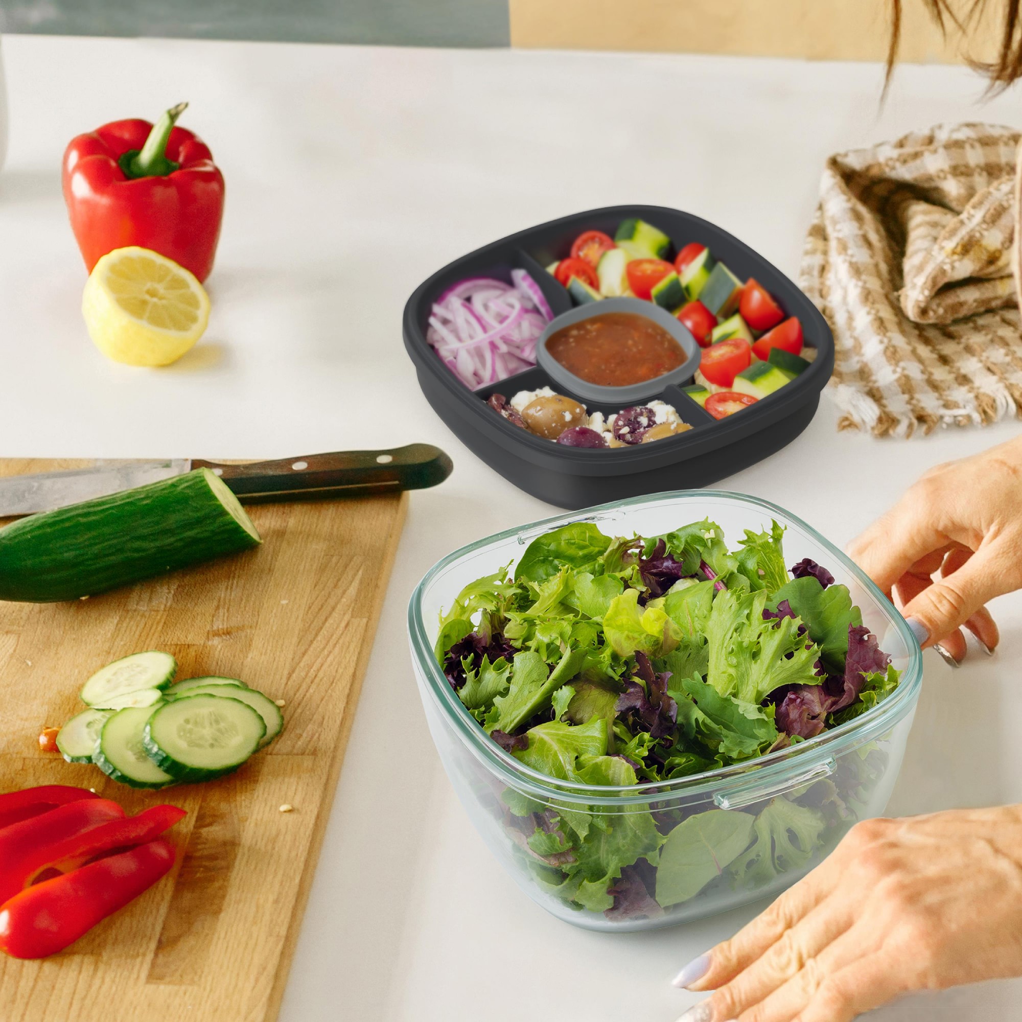 Bentgo Glass Leak-proof Salad Container