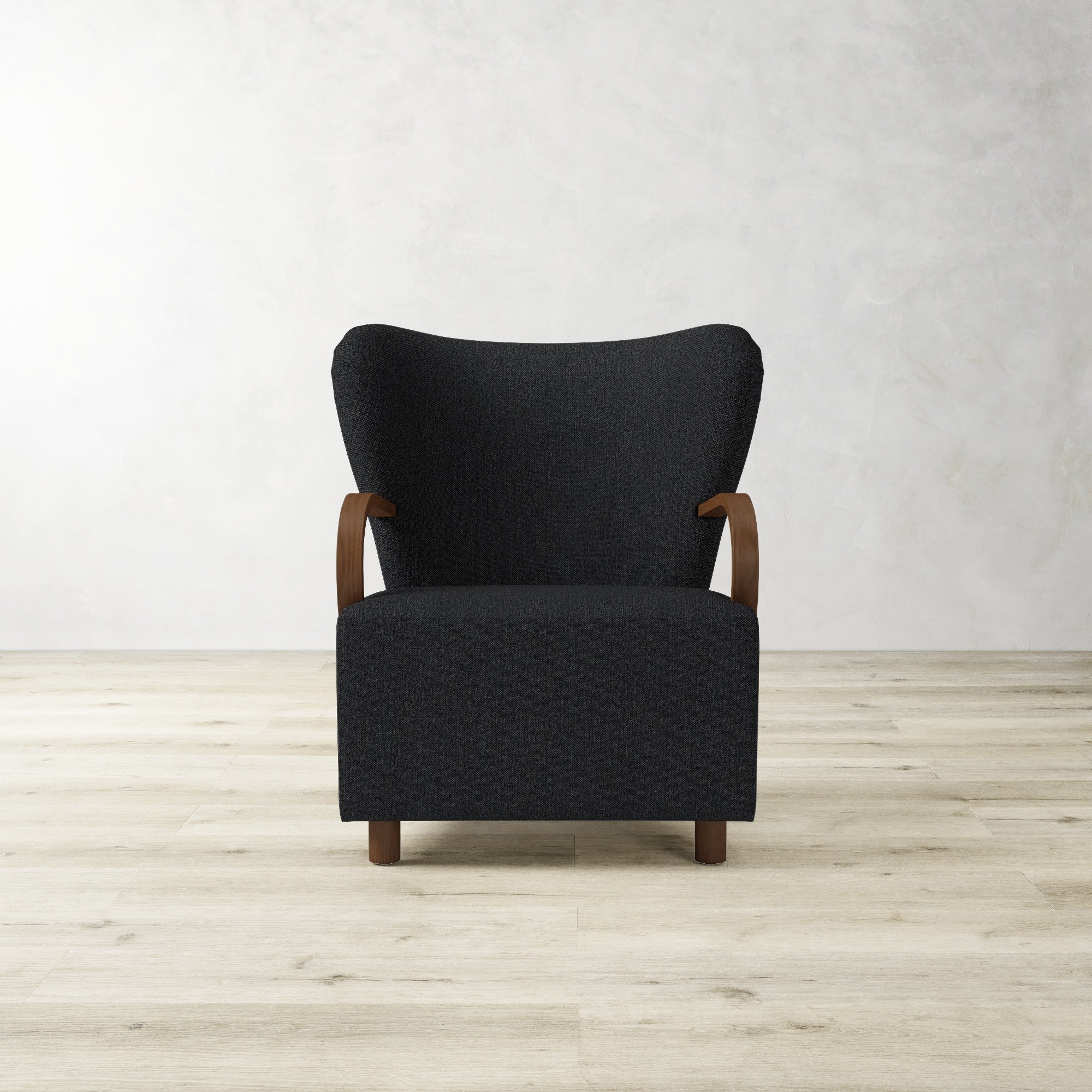 Corban Bentwood Upholstered Occasional Chair
