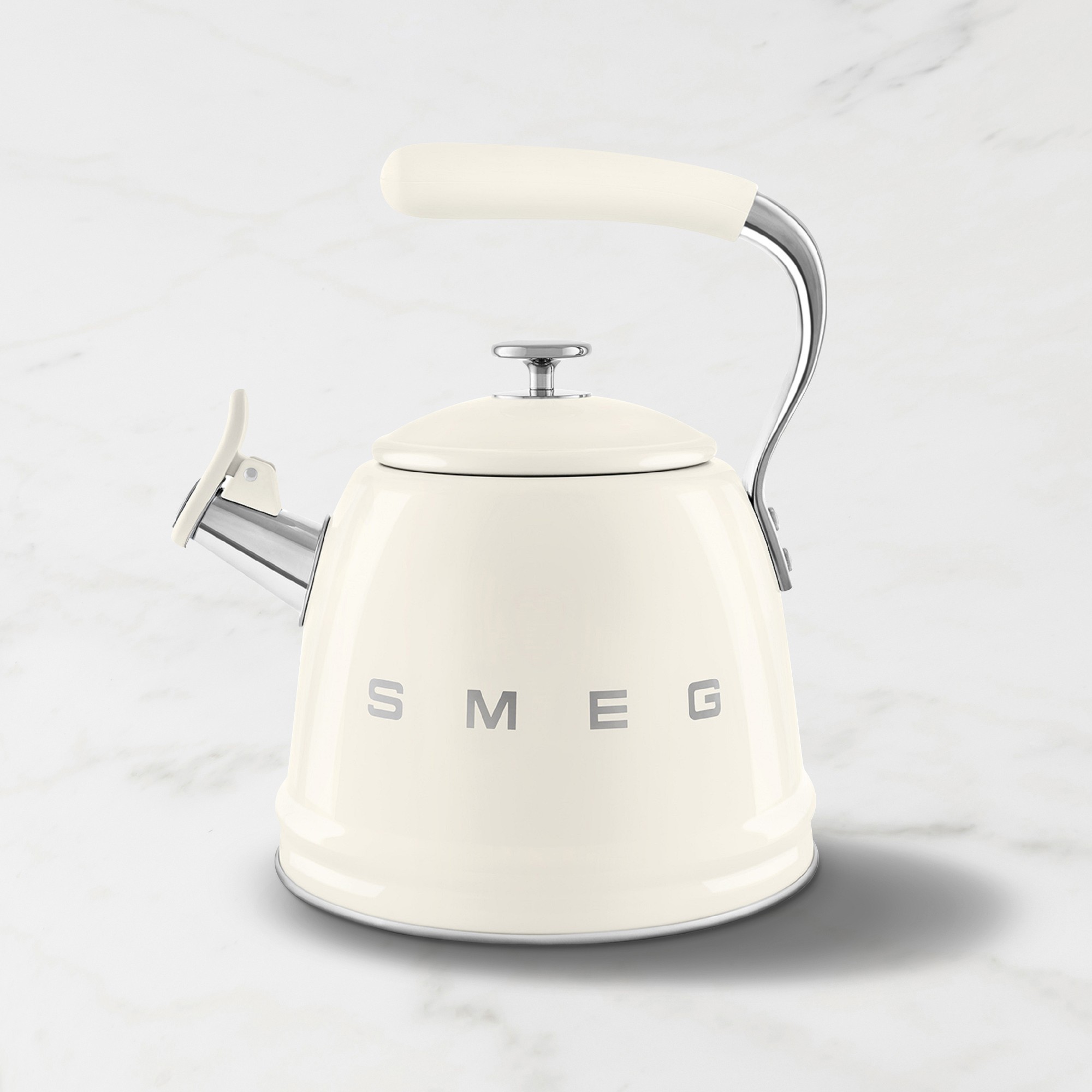 SMEG Stainless-Steel Whistling Tea Kettle, 2 1/2-Qt.