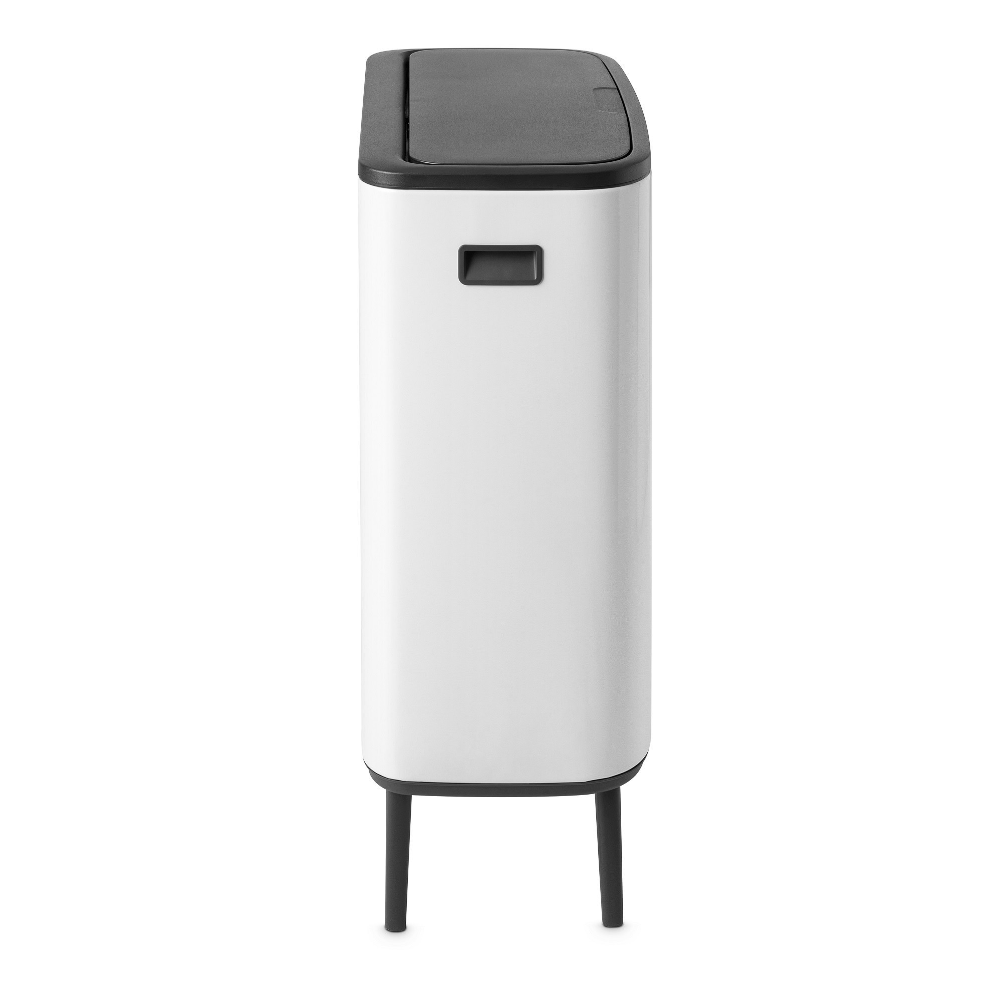 Brabantia Bo Touch Top Hi Dual Compartment Recycling Trash Can, 2 x 8 Gallon