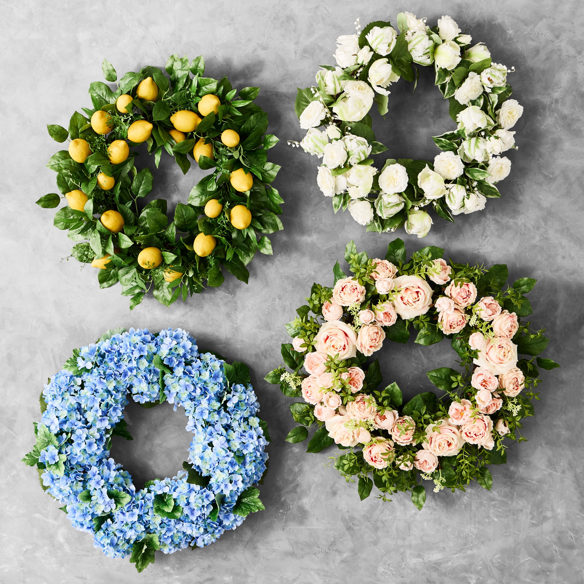 UV Protected Garden Lattice Faux Wreath, 26