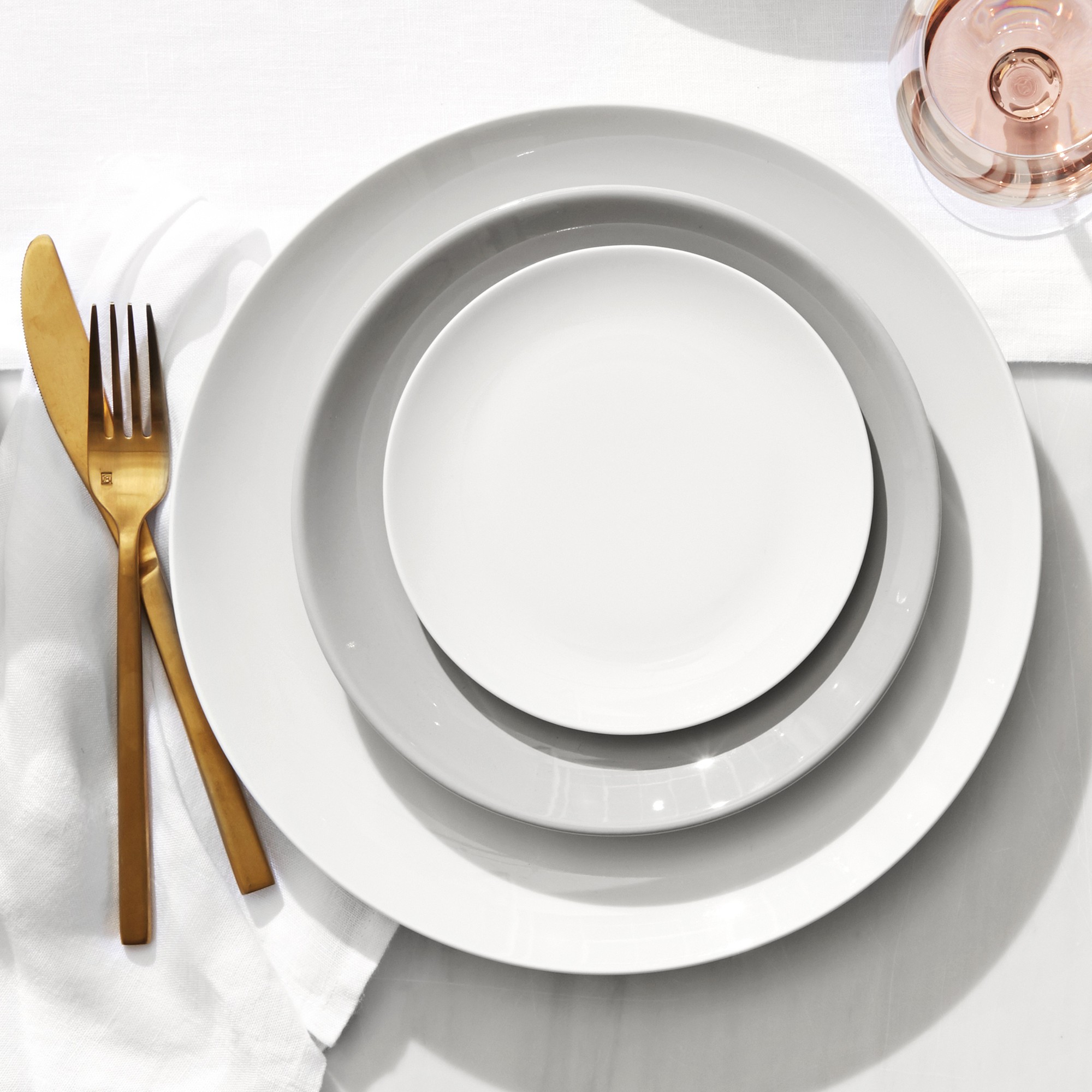 Pillivuyt Coupe Porcelain Appetizer Plates