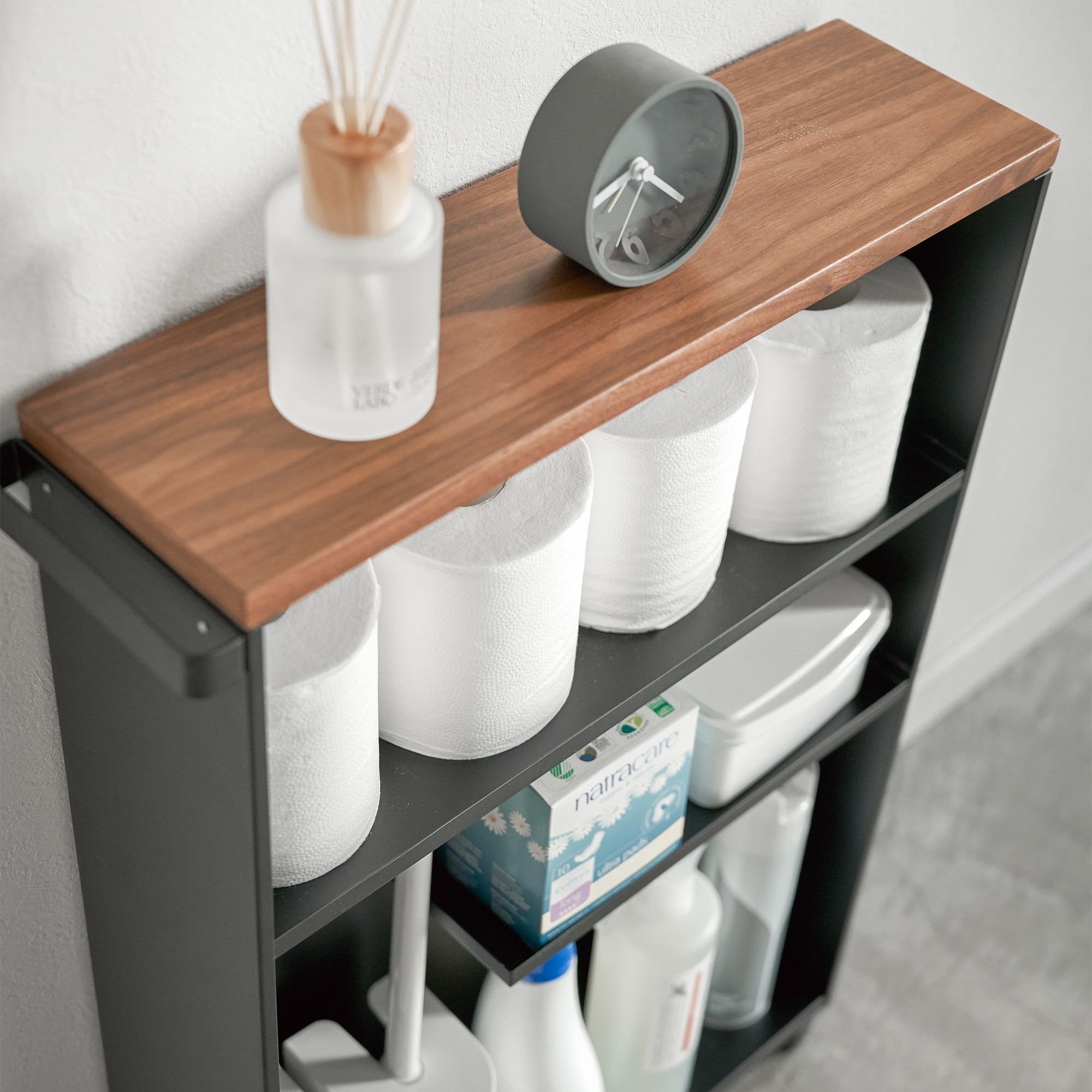 Yamazaki Home Tower Rolling Storage Cart