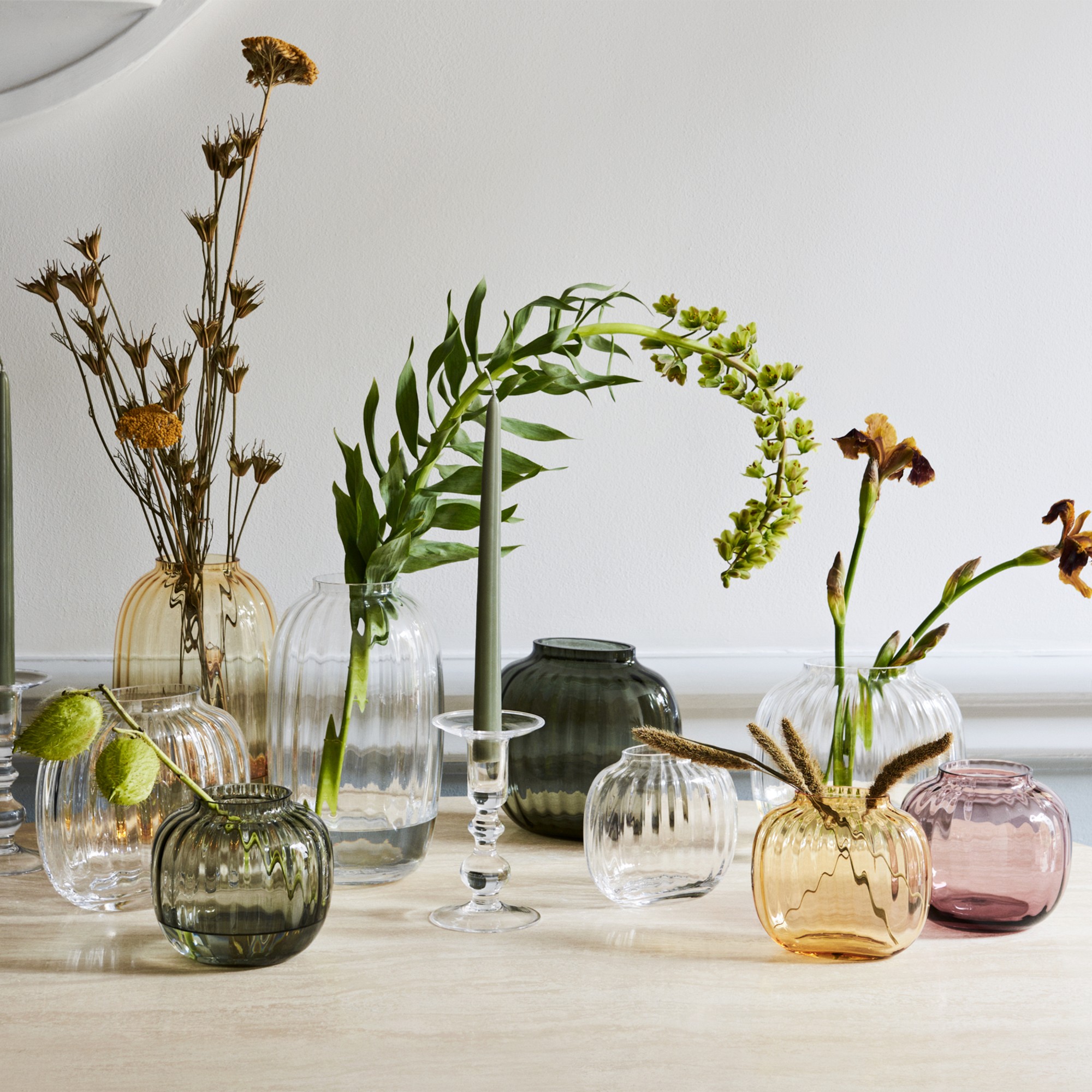 Primula Oval Glass Vase