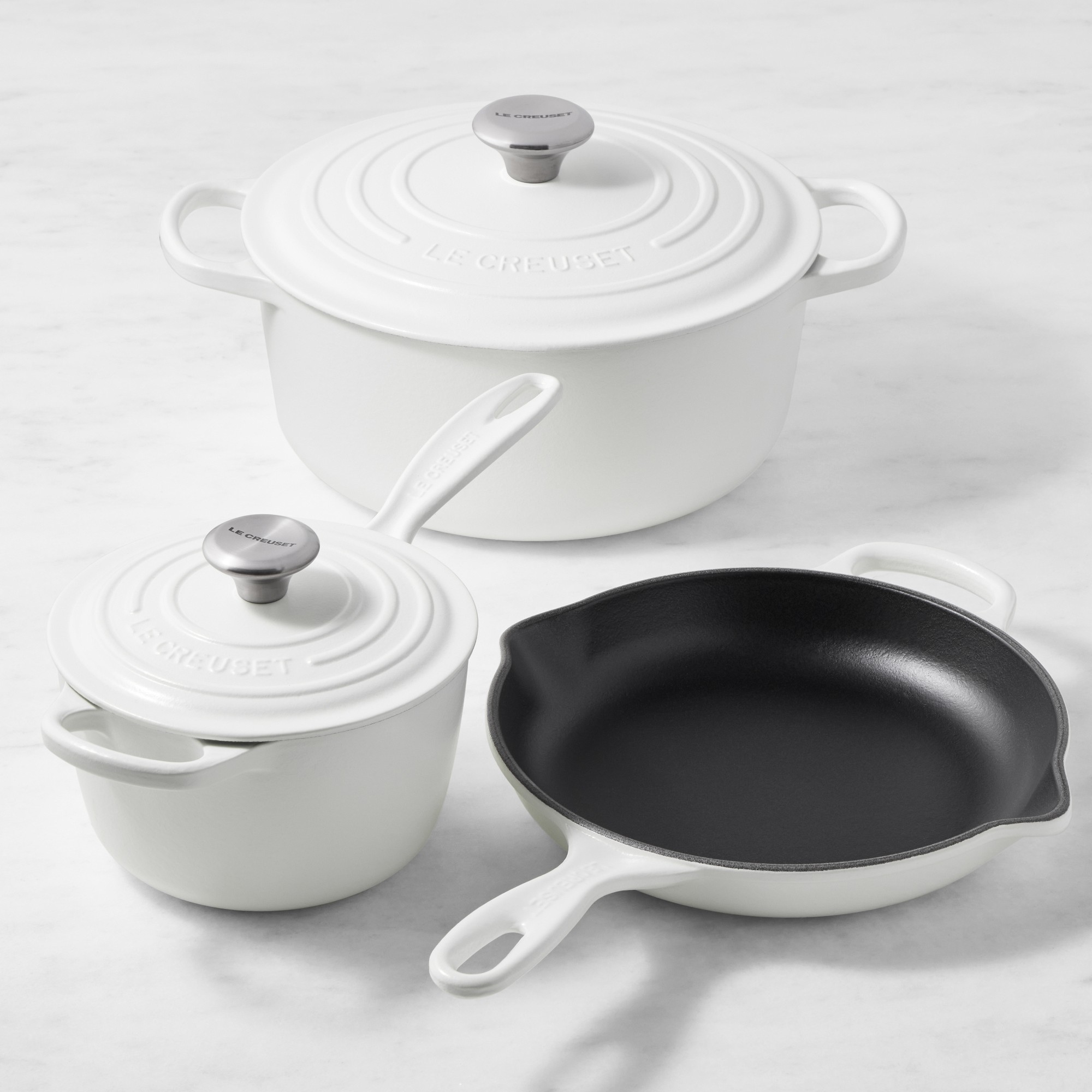 Le Creuset Signature Enameled Cast Iron 5-Piece Cookware Set