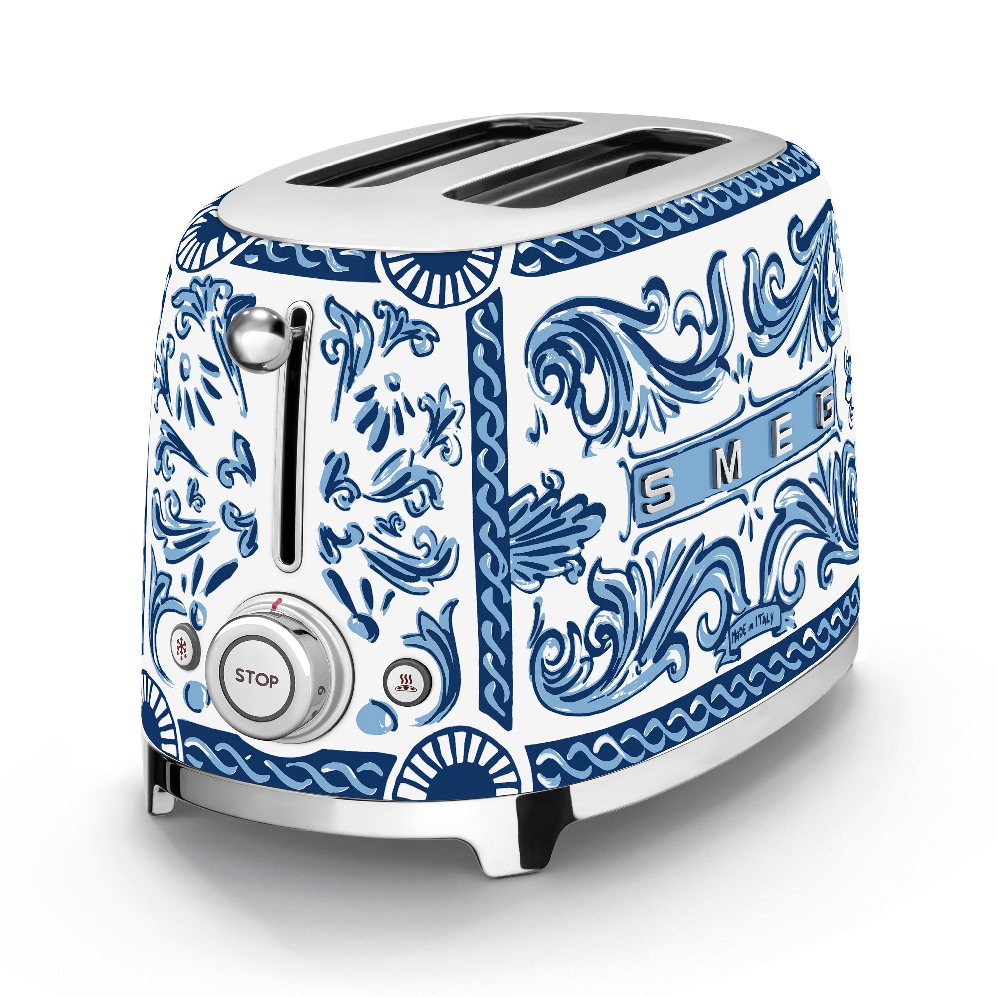 SMEG Dolce & Gabbana 2-Slice Toaster, Blu Mediterraneo