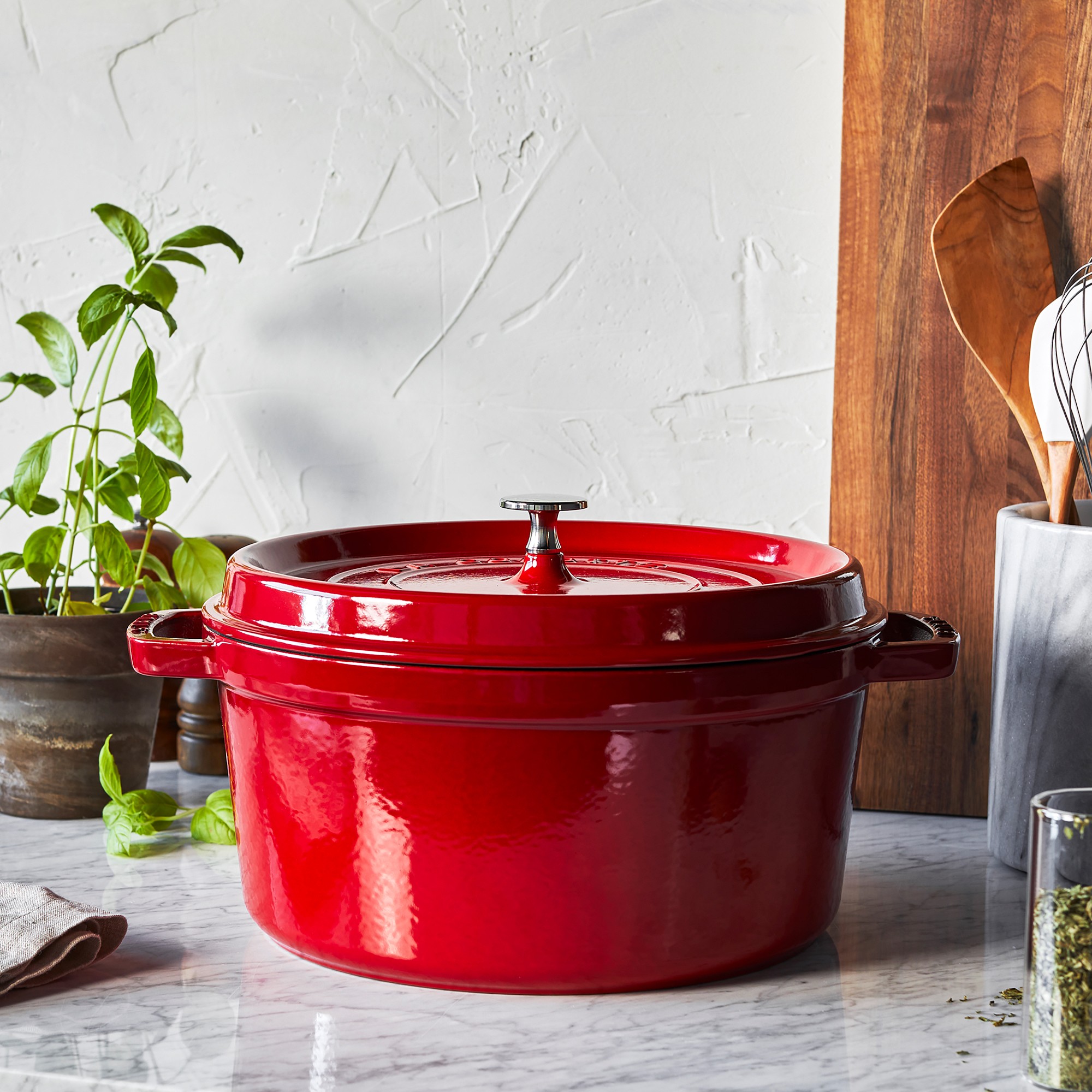 Staub Enameled Cast Iron Round Dutch Oven