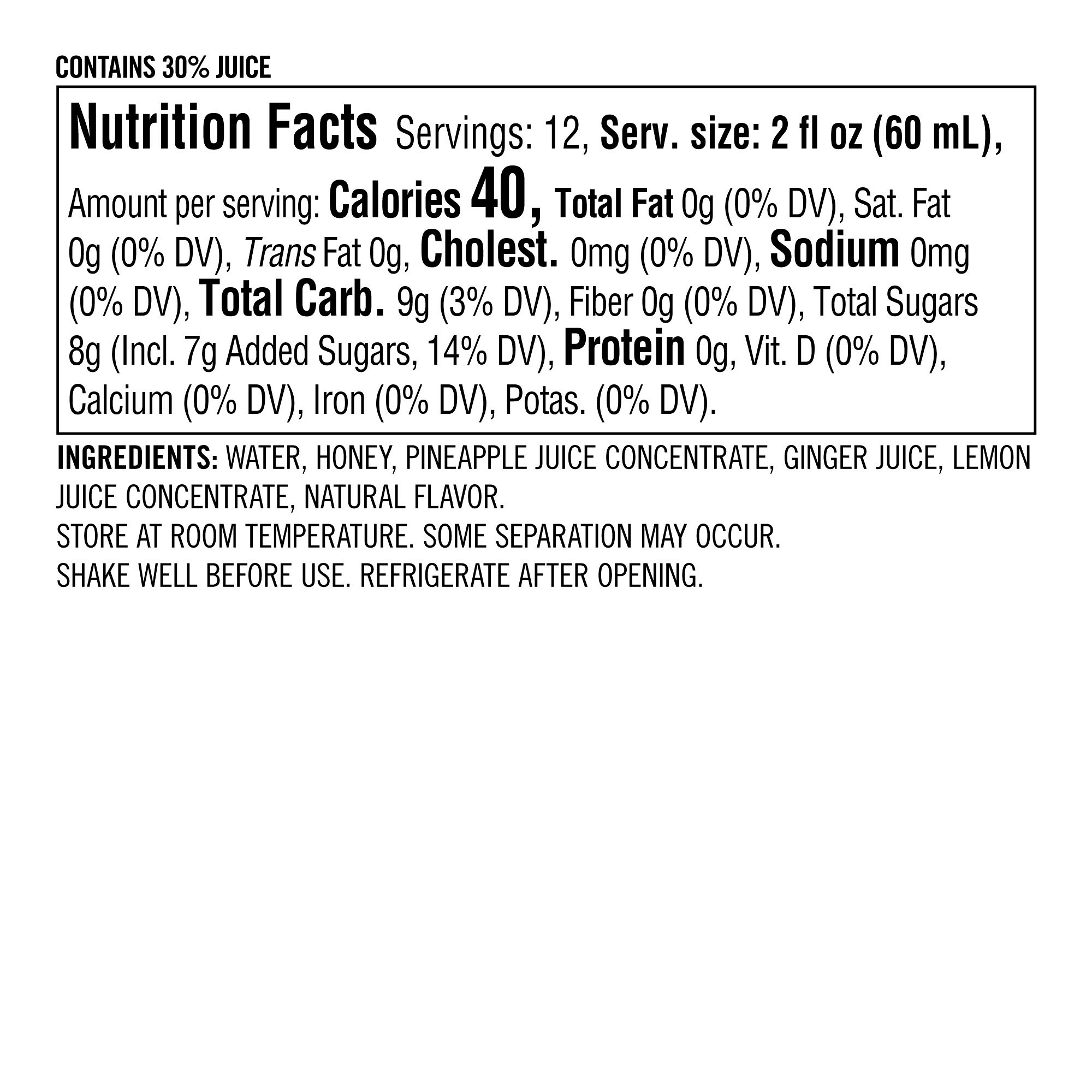 Bridgerton x Williams Sonoma Beverage Mix, Honey Ginger Tonic