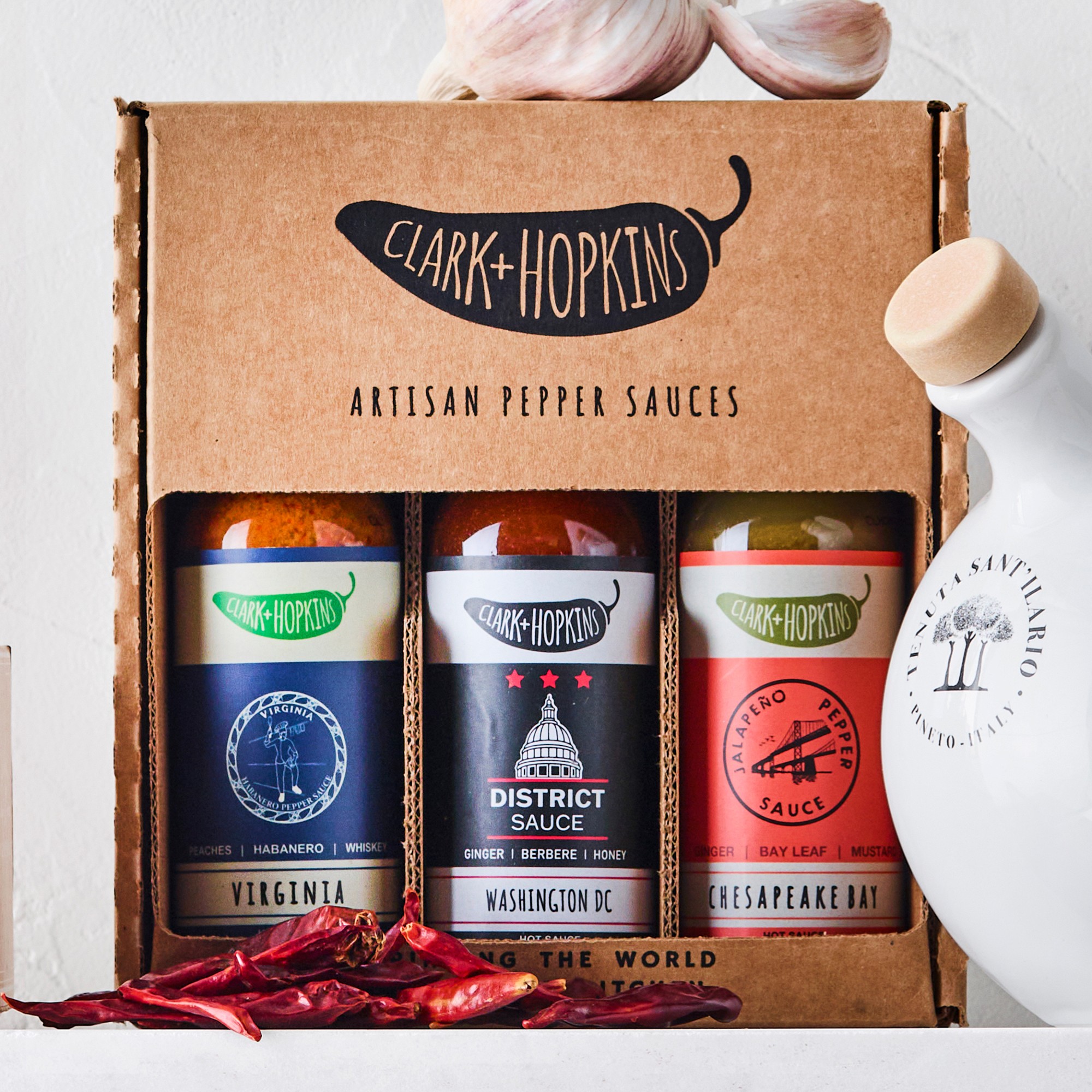 Clark & Hopkins Hot Sauce Global Flavors Gift Set