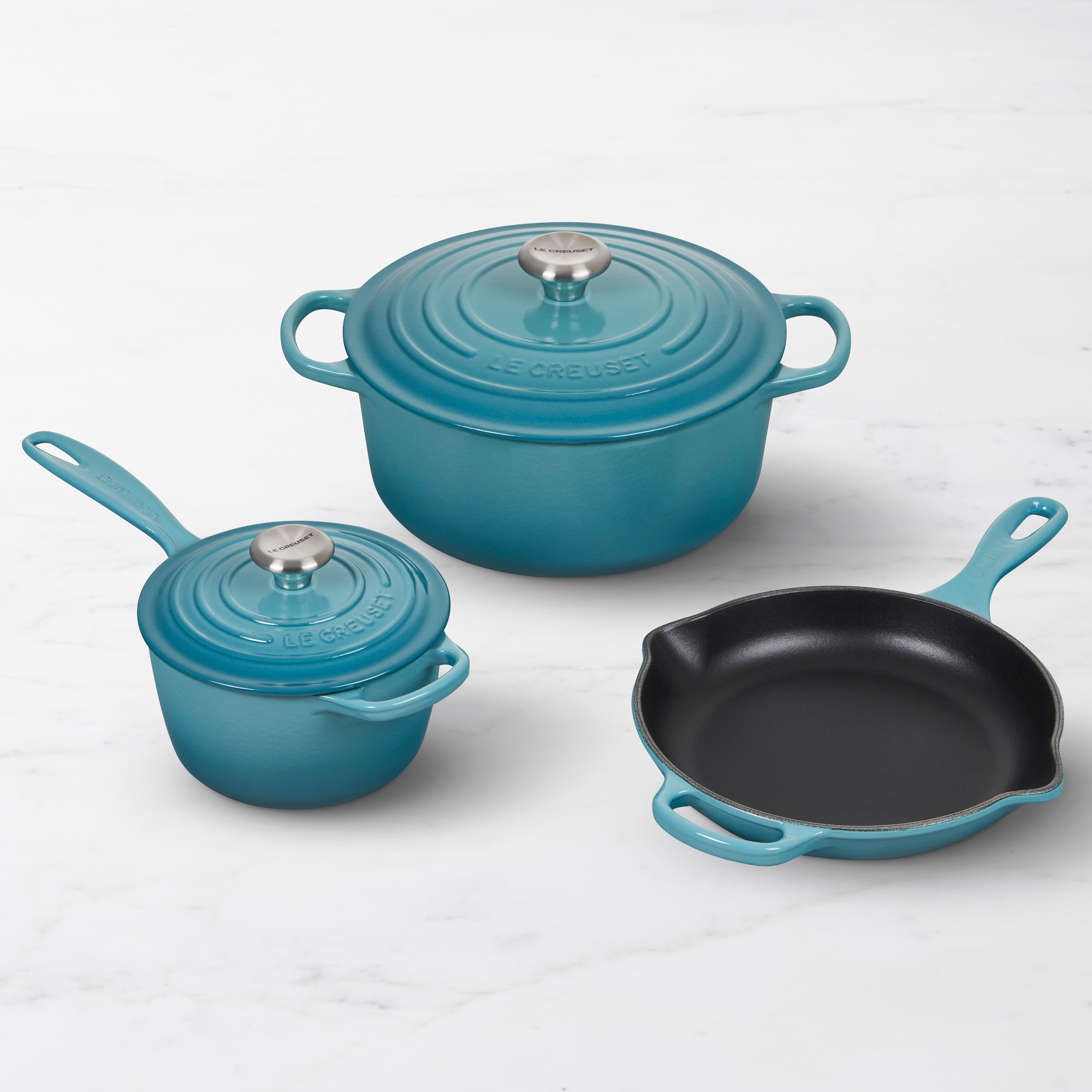 Le Creuset Signature Enameled Cast Iron 5-Piece Cookware Set