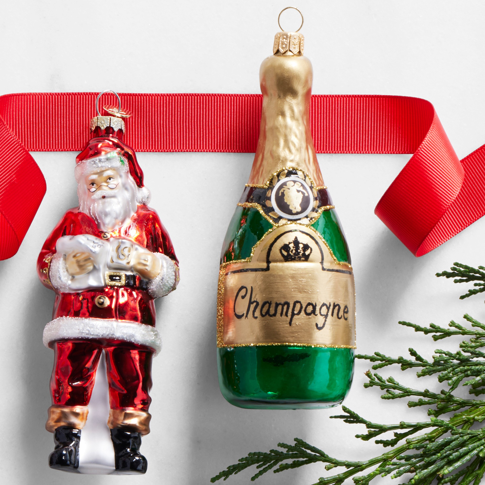 Champagne & Caviar Party Ornaments