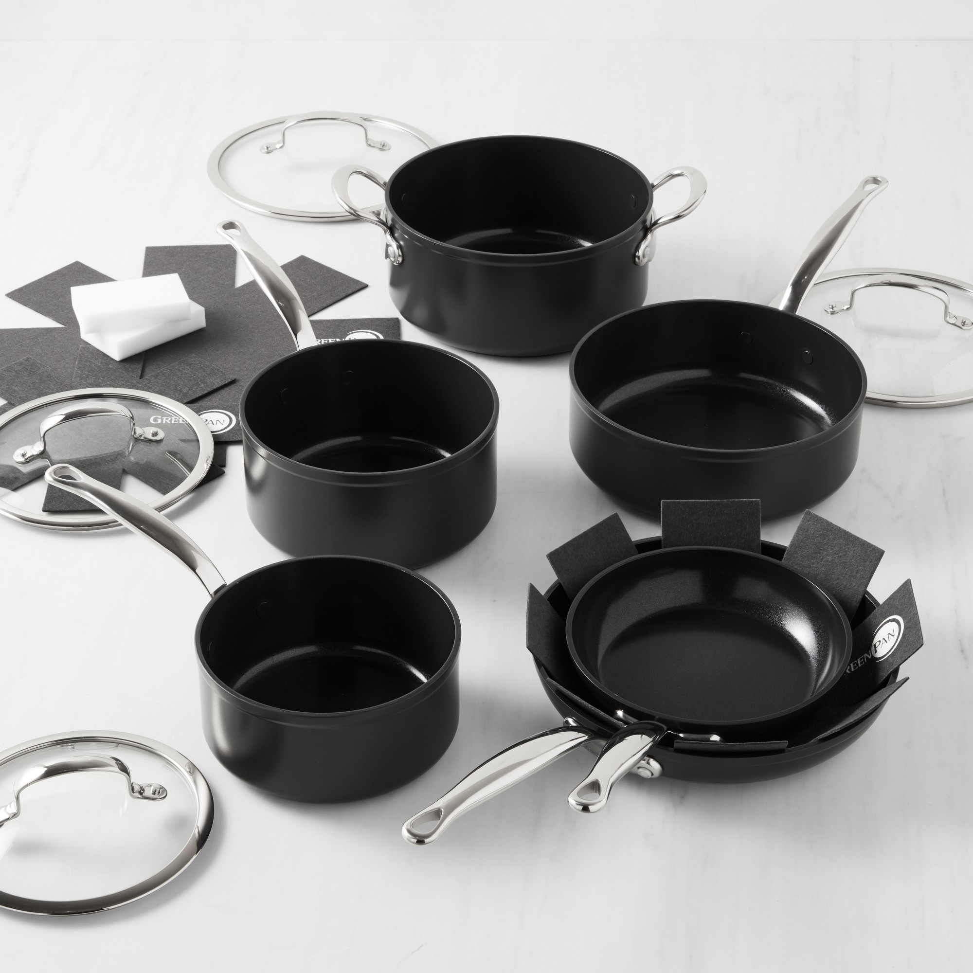 GreenPan™ Premiere Hard Anodized Ceramic Nonstick 10-Piece Cookware Set