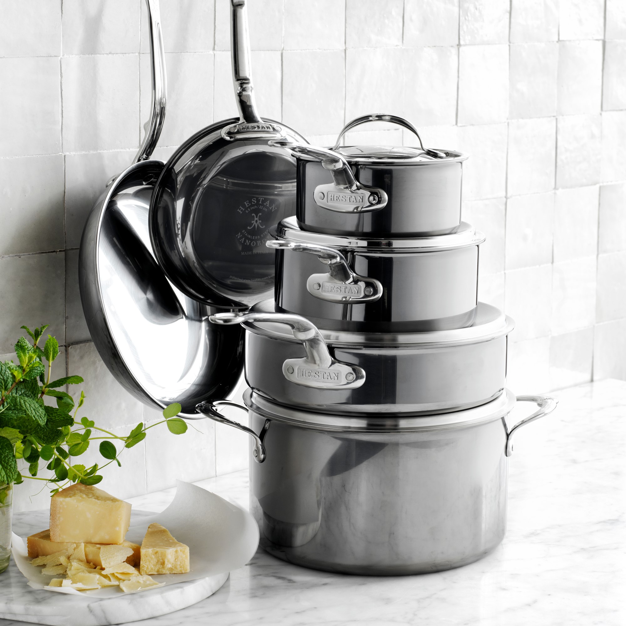 Hestan NanoBond® Titanium Stainless-Steel 10-Piece Cookware Set