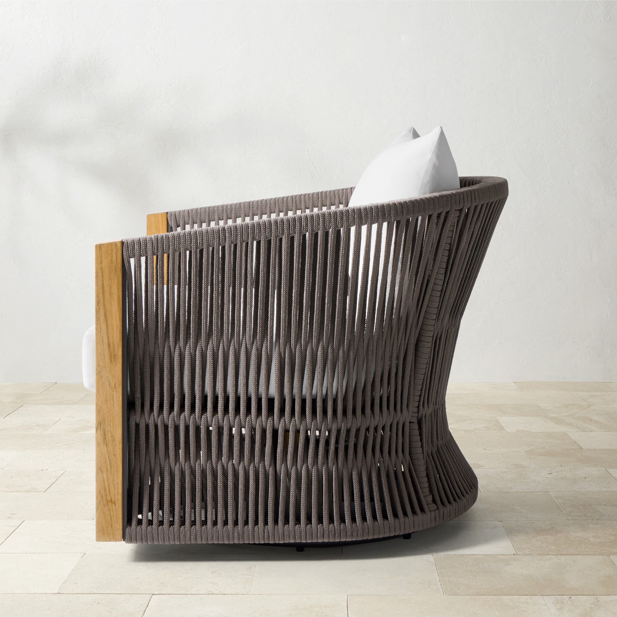 Pasadena Outdoor Teak Swivel Chair