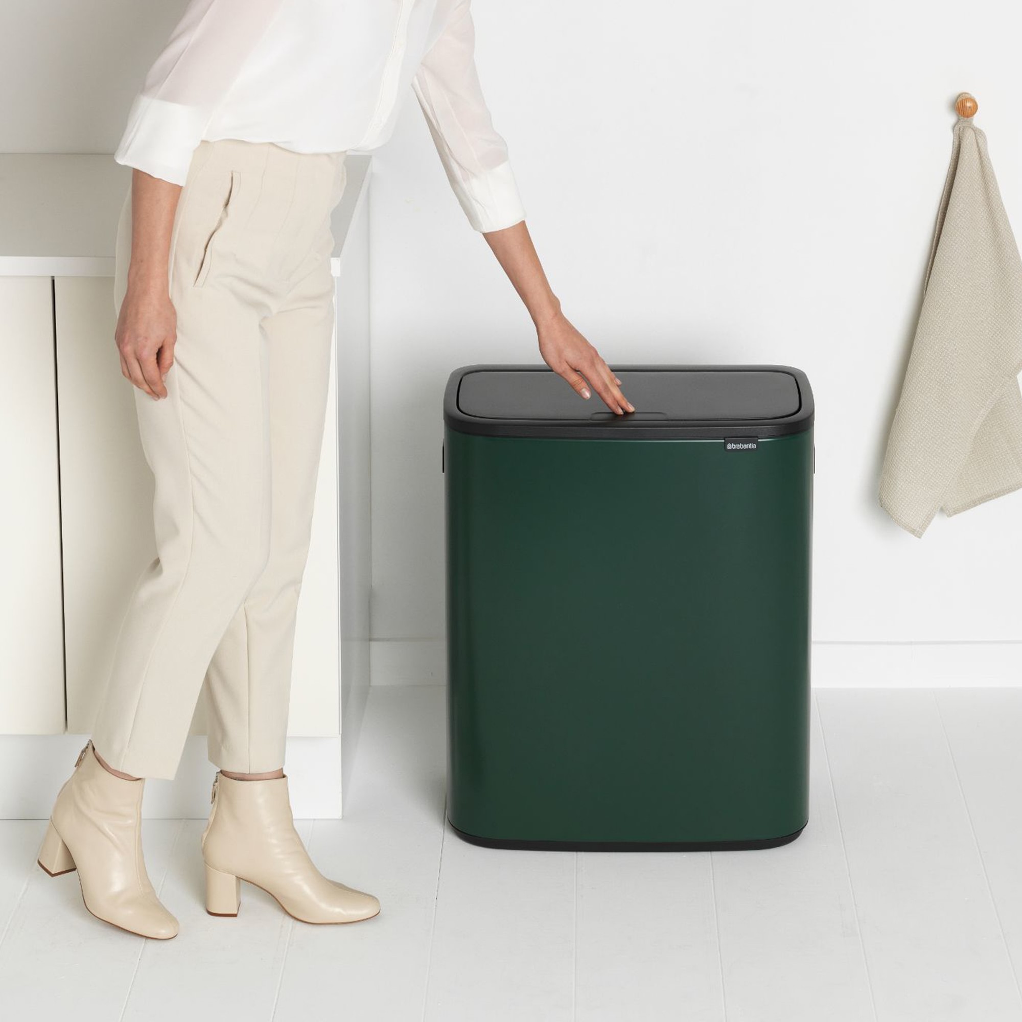 Brabantia Bo Touch Top Can, 16 Gallons