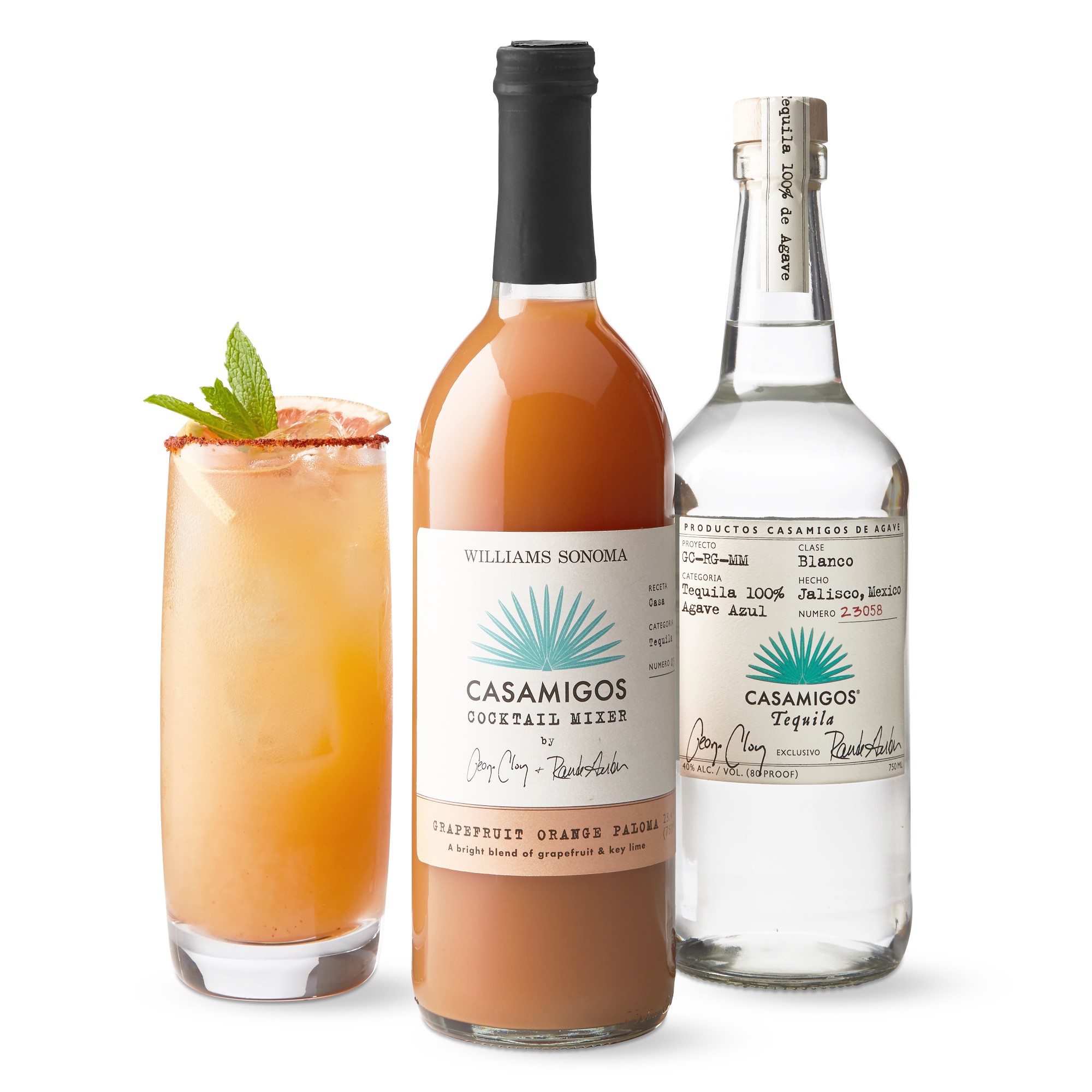 Casamigos x Williams Sonoma Best Selling Cocktail Trio