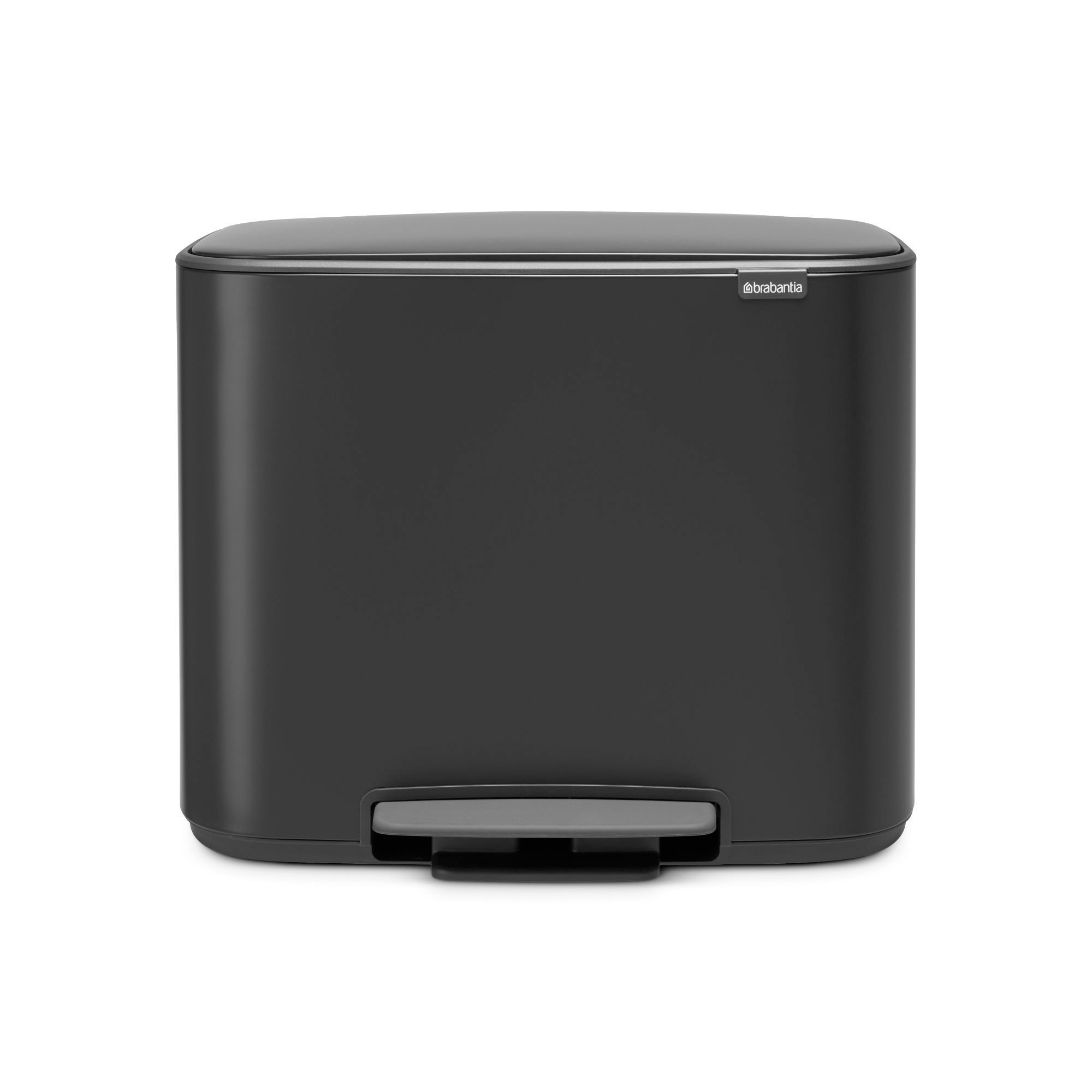 Brabantia Bo Step On Multi Compartment Recycling Trash Can, 3 x 3 Gallon