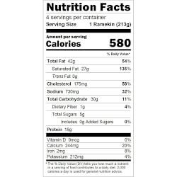 Lobster Mac & Cheese Ramekins, Serves 4