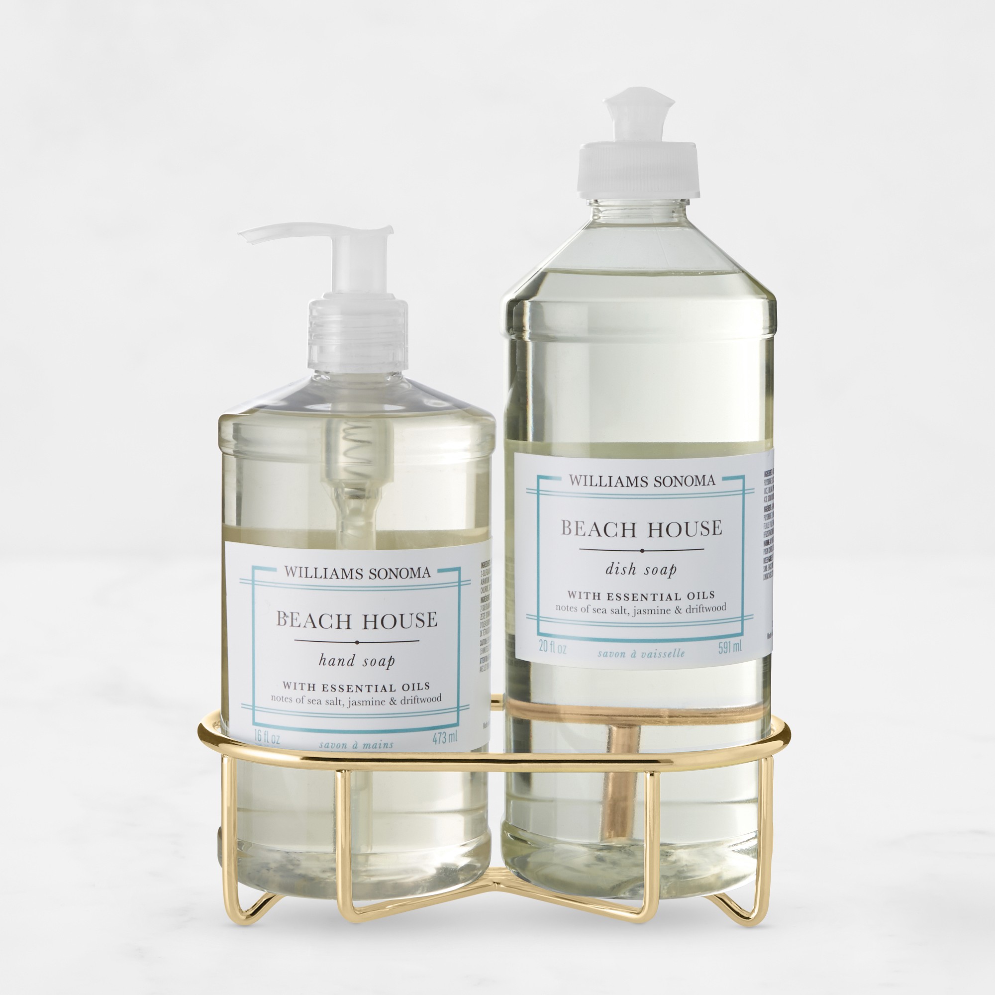 Williams Sonoma Beach House Hand Soap & Dish Soap 3-Piece Kitchen Set