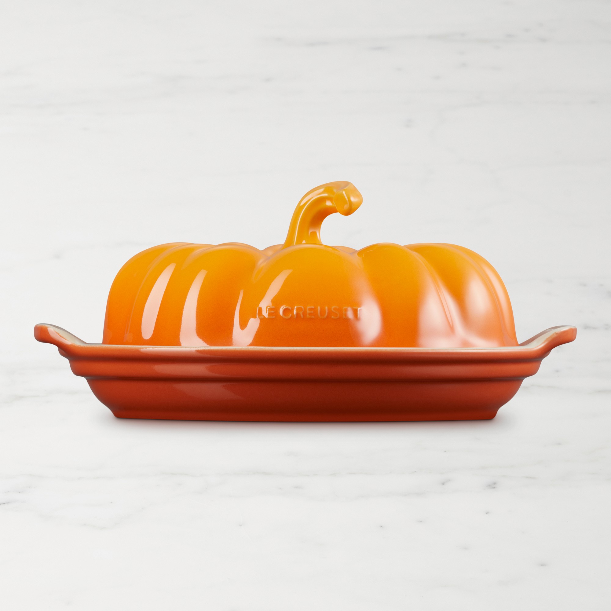 Le Creuset Stoneware Pumpkin Butter Dish