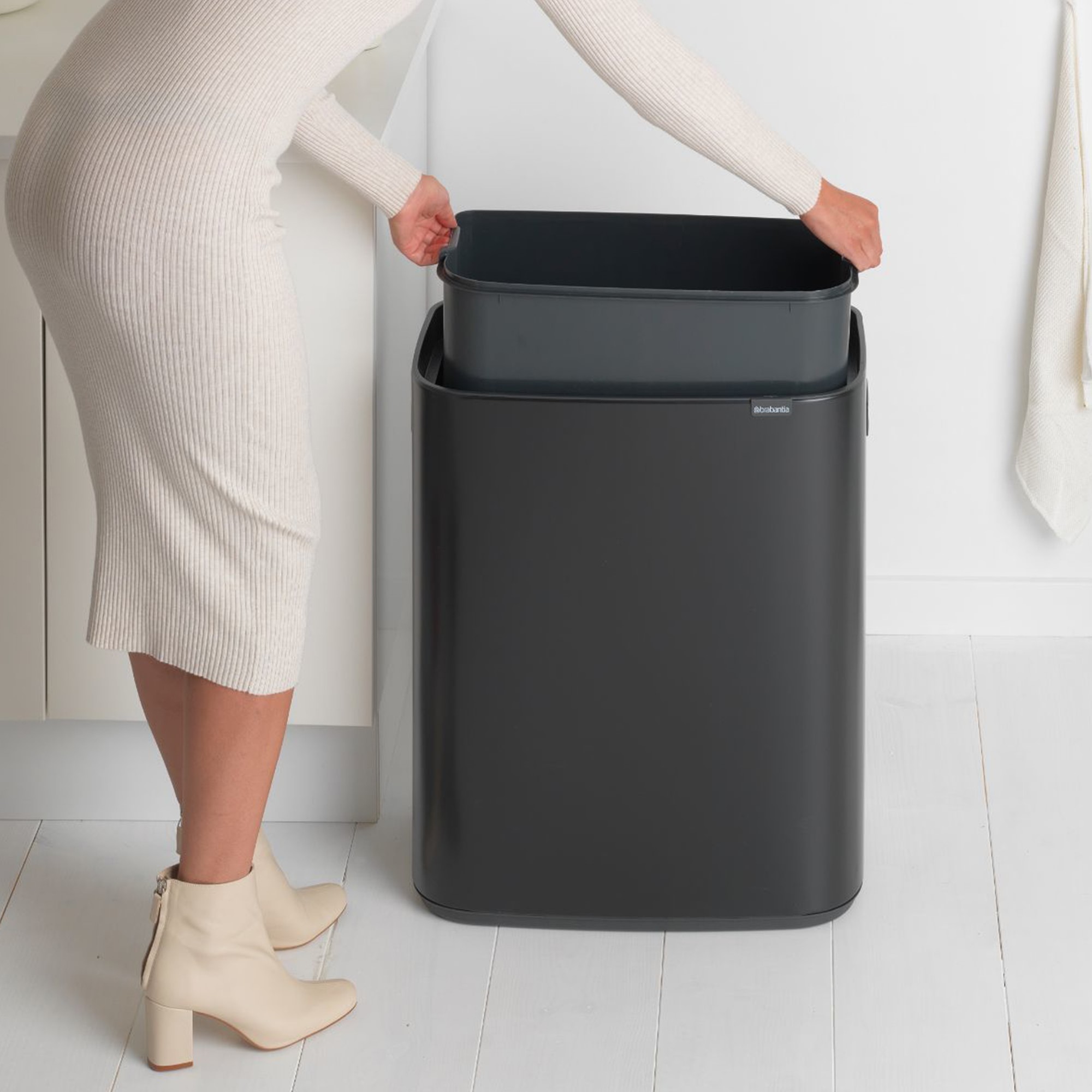 Brabantia Bo Touch Top Can, 16 Gallons