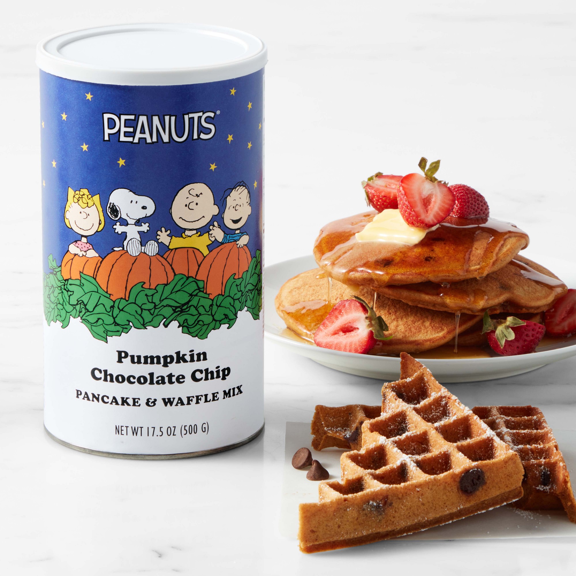 PEANUTS™ x Williams Sonoma Halloween Pumpkin Chocolate Chip Pancake & Waffle Mix