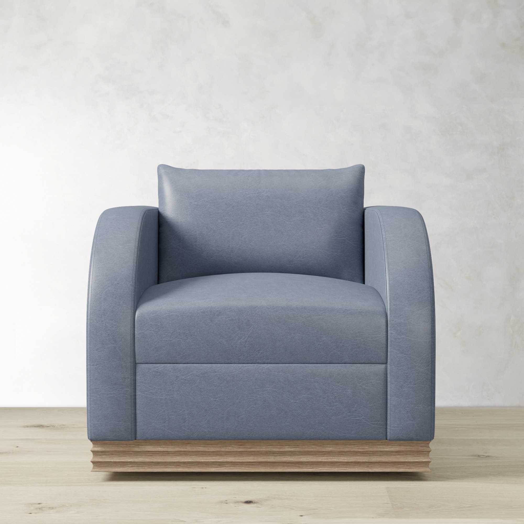 Fluted Base Swivel Armchair