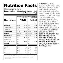 Williams Sonoma Spiced Pecan Pumpkin Pancake & Waffle Mix